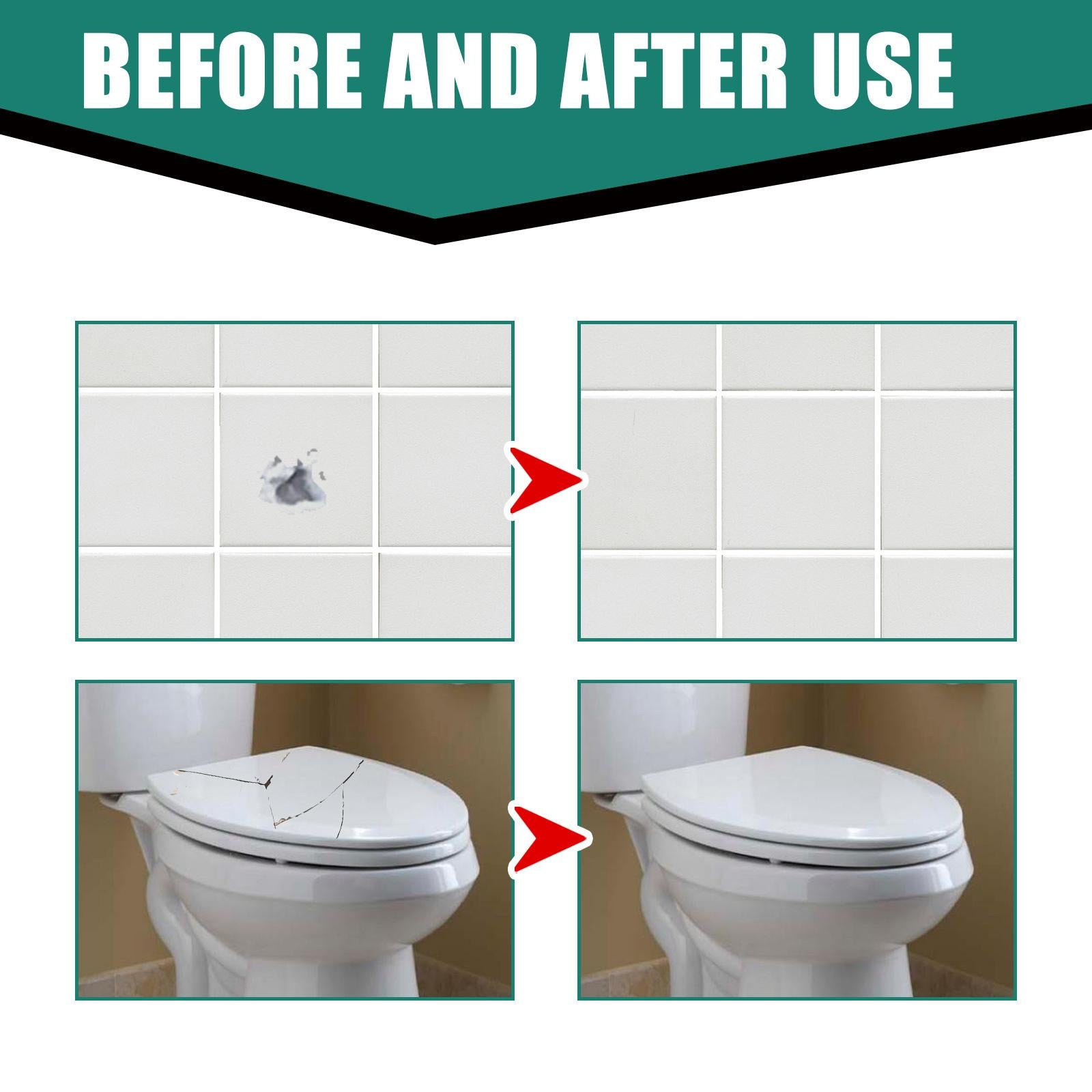 4xTile Repair Paste Quick Drying Household Tool Portable for Home Bedroom Floor