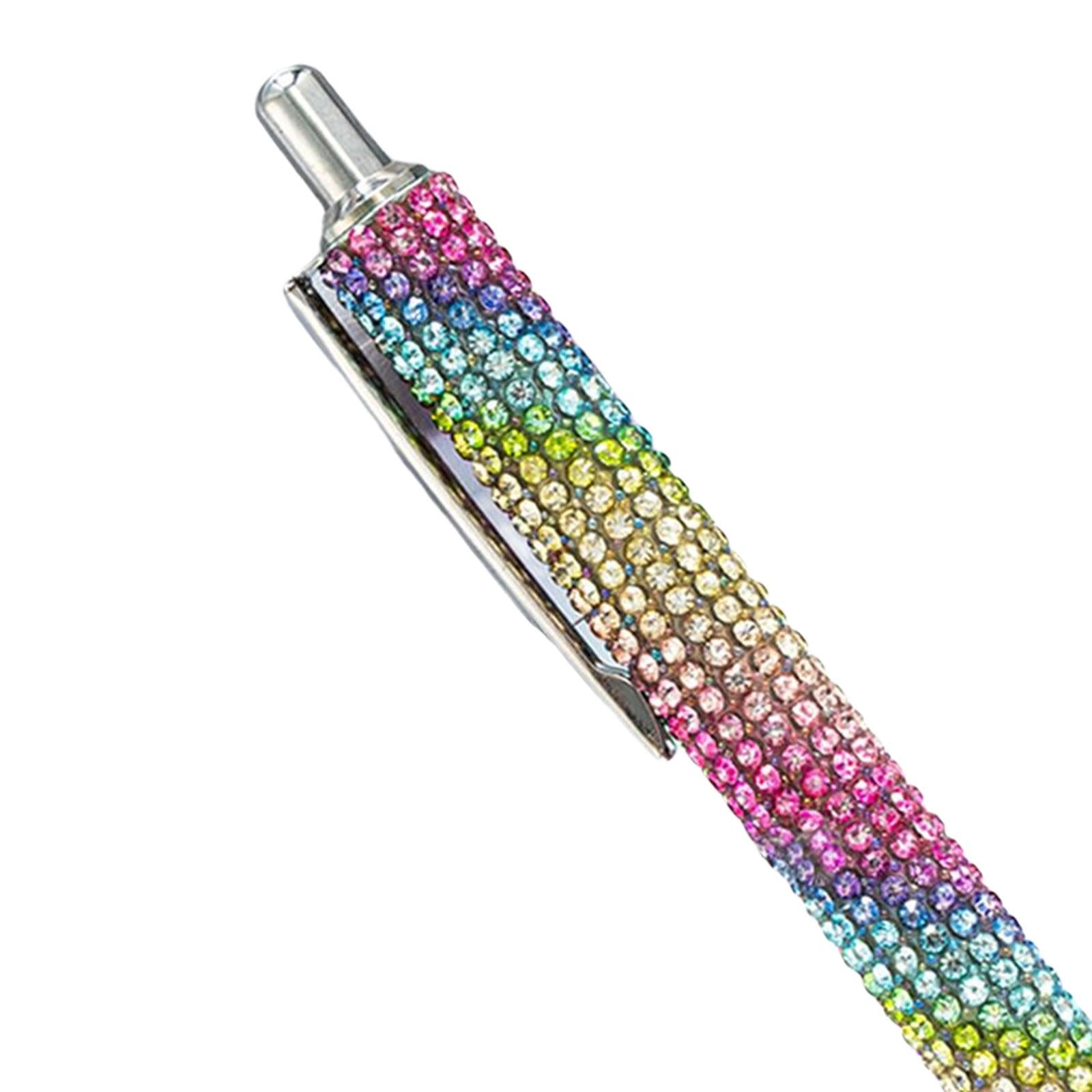 3x Retractable Gel Ink Pens Writing Smoothly Press Pen for Exam Adults Draw Colorful