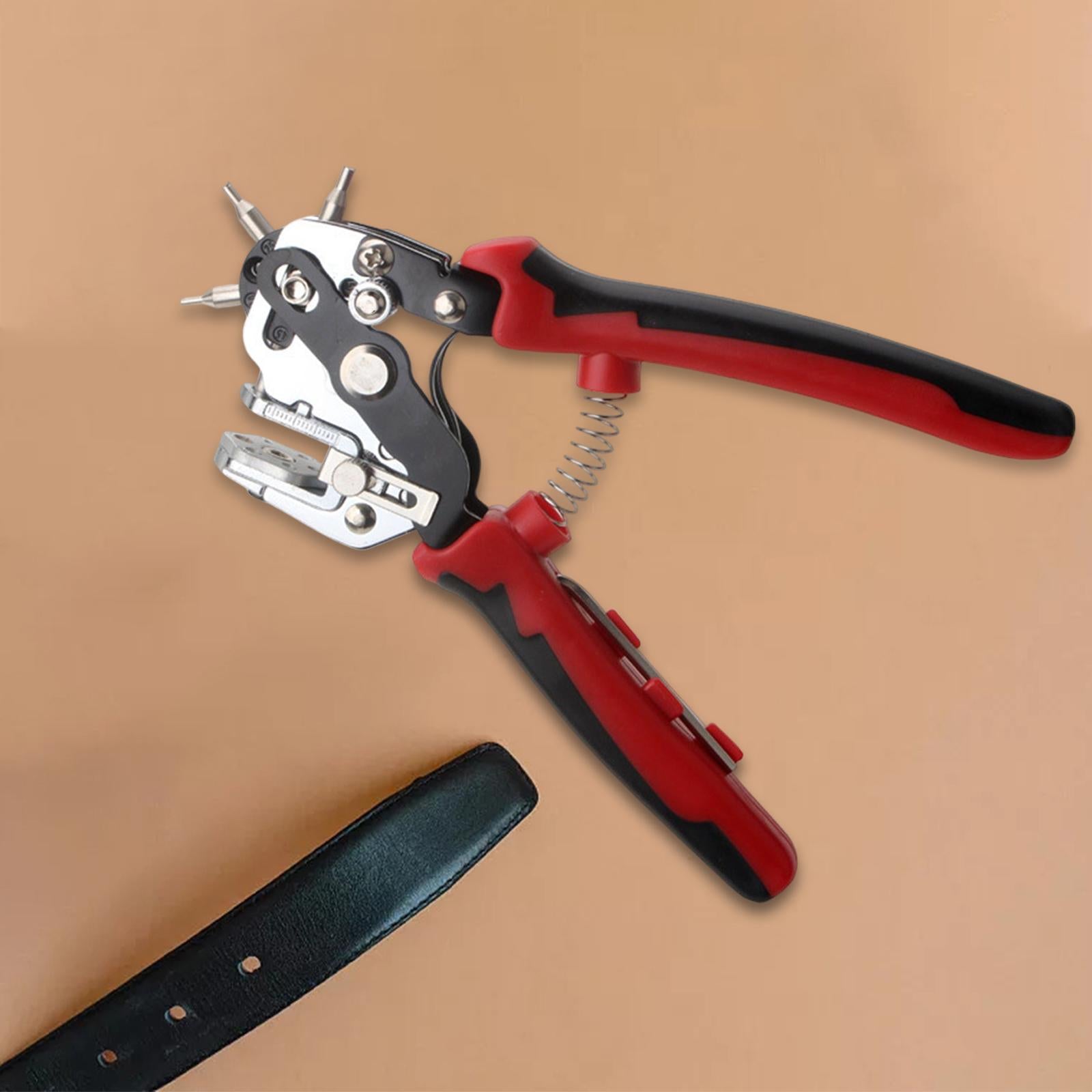 Leathercraft Belt Hand Hole Puncher One Handed Punching Accessories Manual