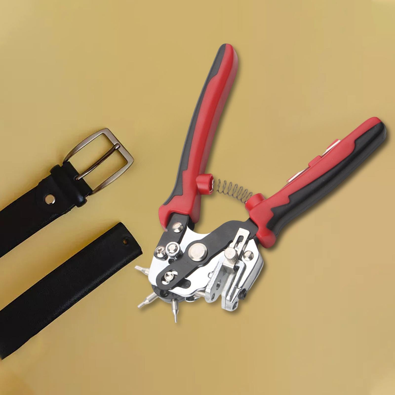 Leathercraft Belt Hand Hole Puncher One Handed Punching Accessories Manual