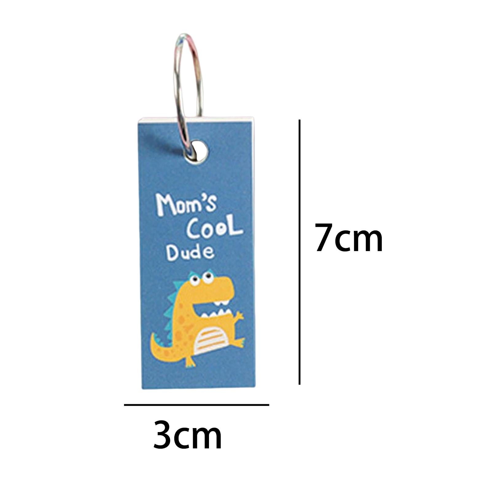 Blank Index Note Cards Bookmark Memo Scratch Pads for Learning Notes Taking Dinosaur