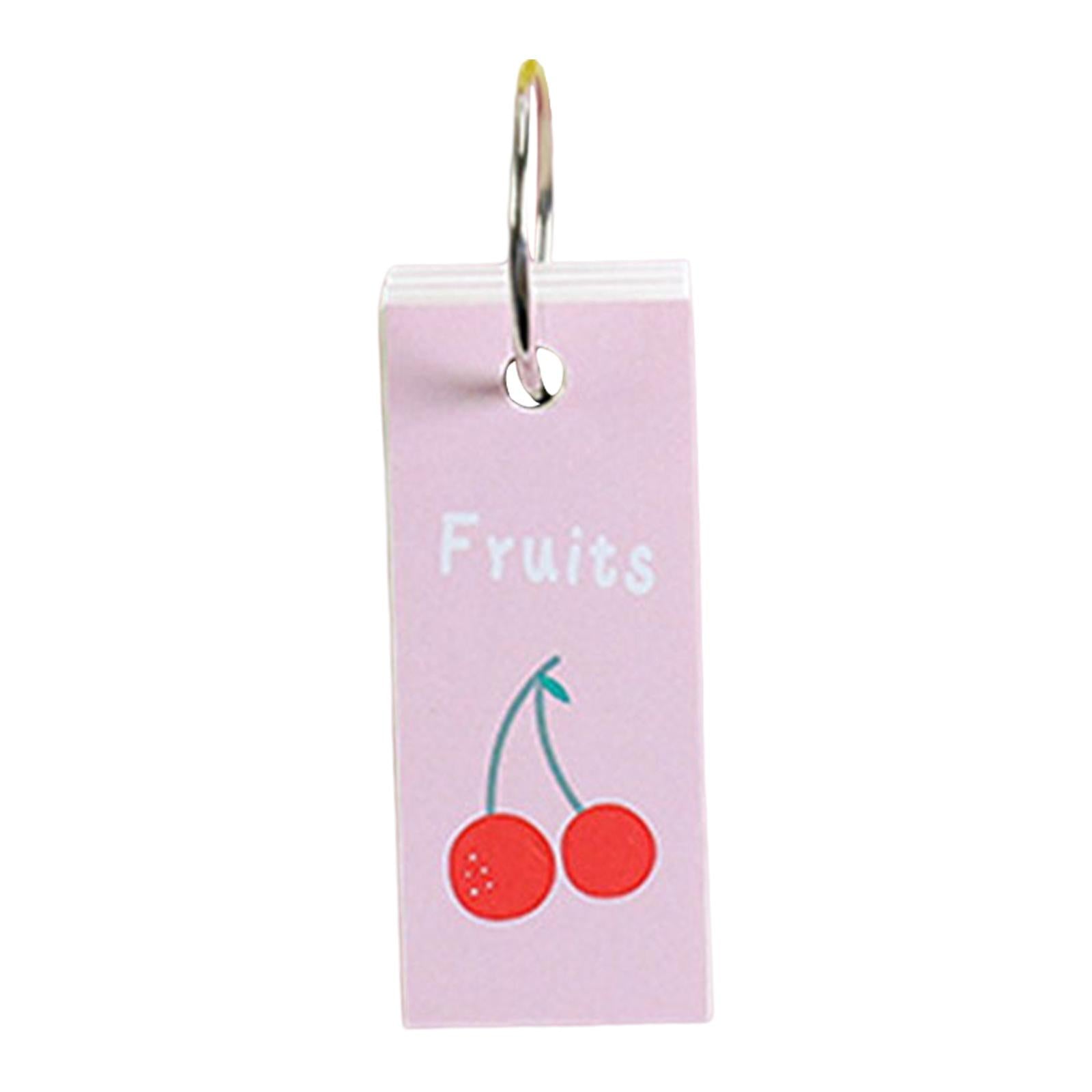 Blank Index Note Cards Bookmark Memo Scratch Pads for Learning Notes Taking Fruit