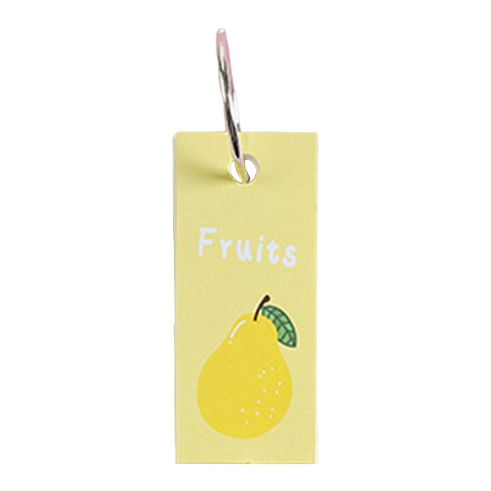 Blank Index Note Cards Bookmark Memo Scratch Pads for Learning Notes Taking Fruit
