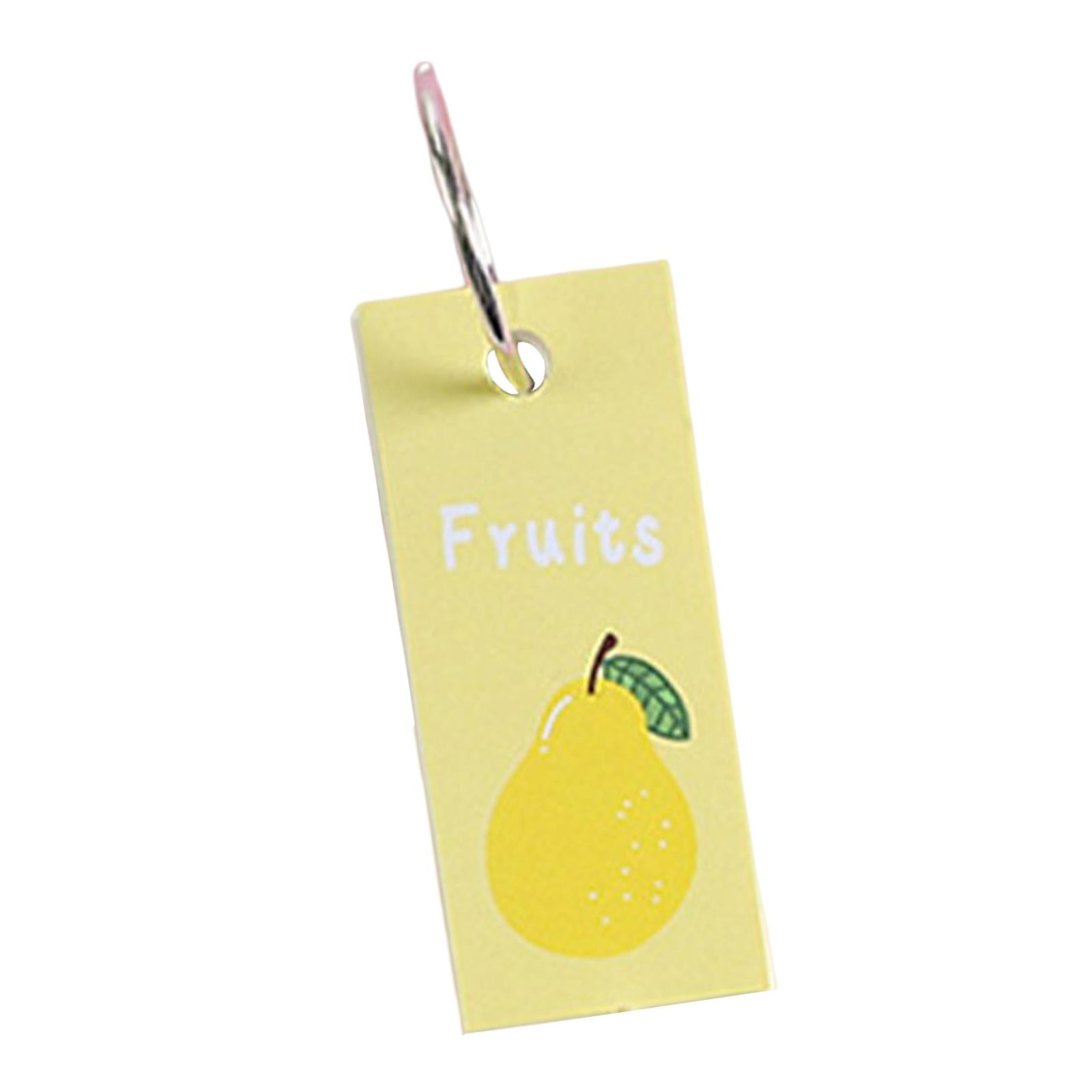 Blank Index Note Cards Bookmark Memo Scratch Pads for Learning Notes Taking Fruit