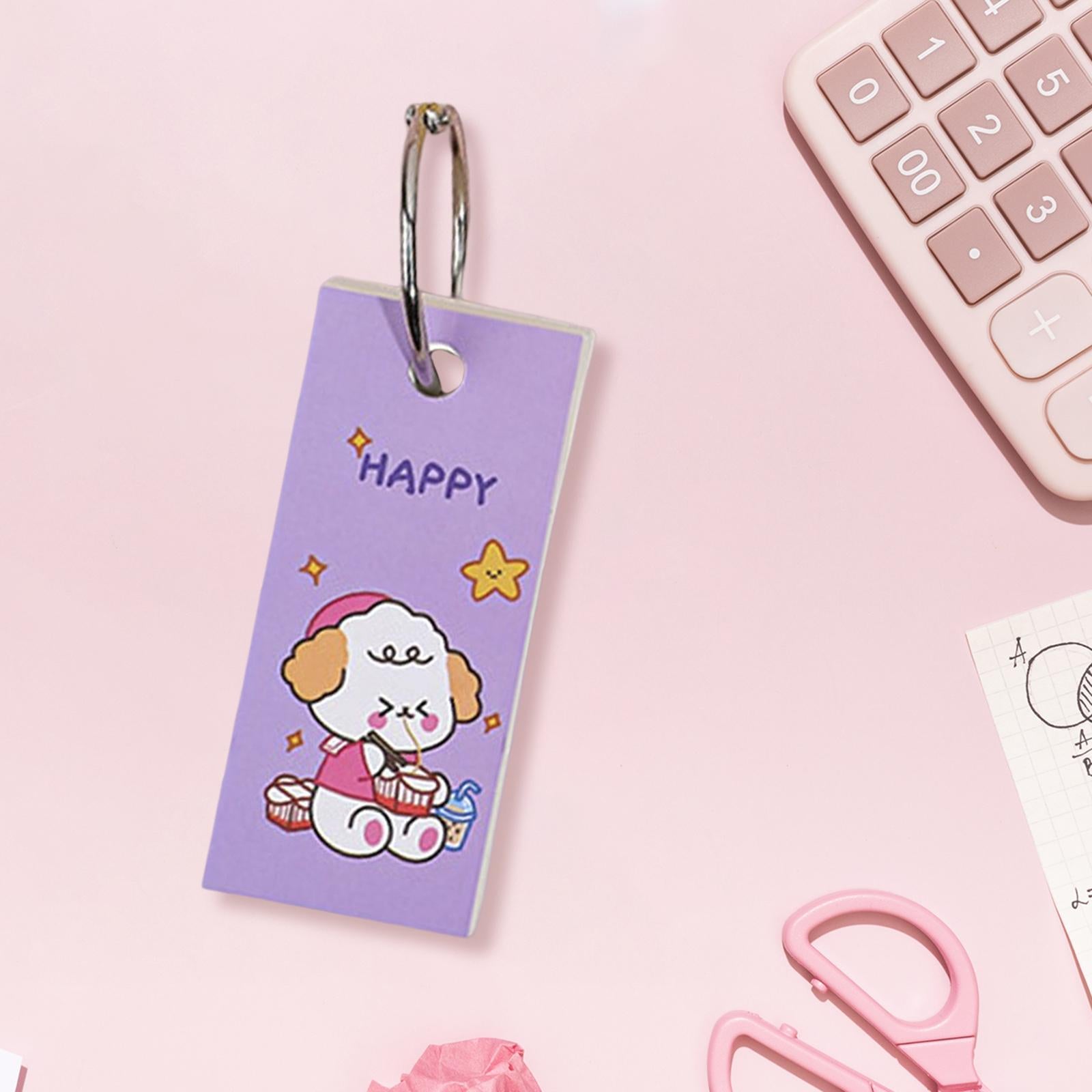 Blank Index Note Cards Bookmark Memo Scratch Pads for Learning Notes Taking Teddy
