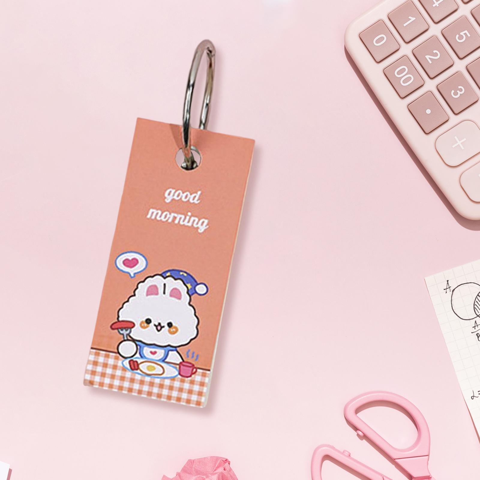 Blank Index Note Cards Bookmark Memo Scratch Pads for Learning Notes Taking Rabbit