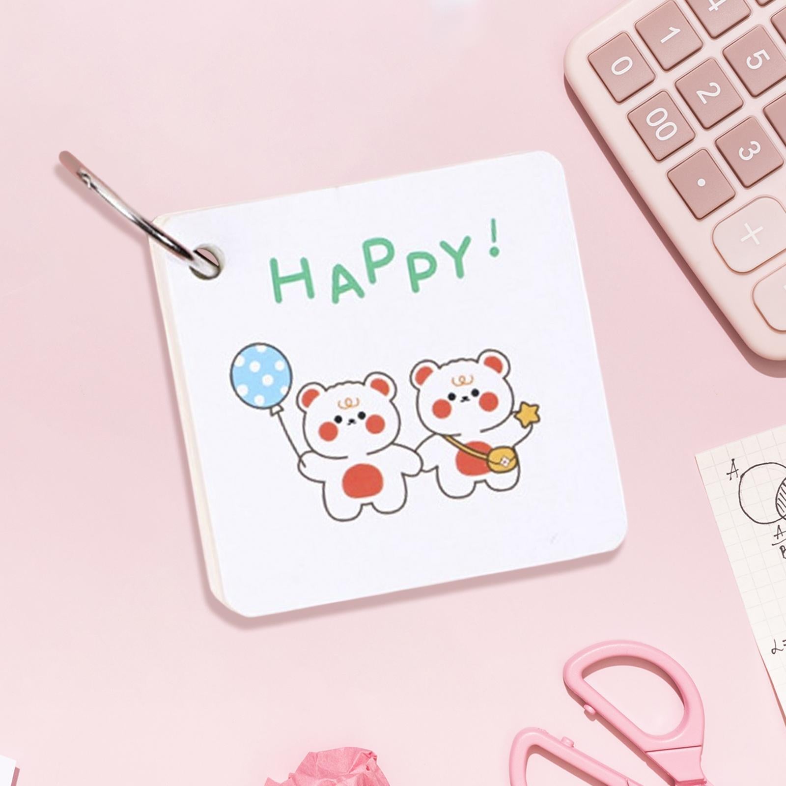 Mini Memo Pad Tearable Multifunctional Detachable for Office Study Diaries Bear