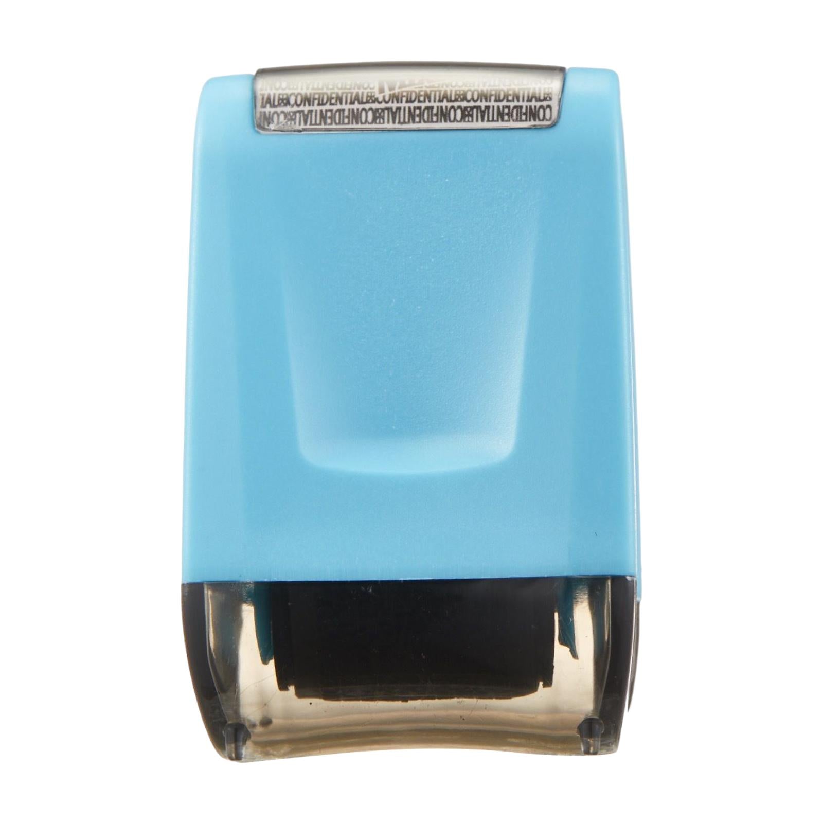 Identity Protection Roller Stamp Refillable Privacy Roller for Messy Code Blue