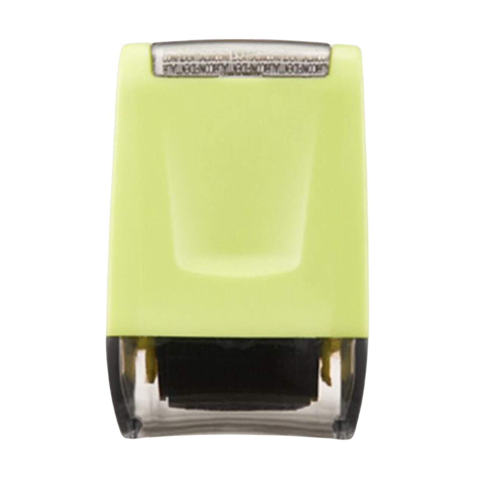 Identity Protection Roller Stamp Refillable Privacy Roller for Messy Code Green