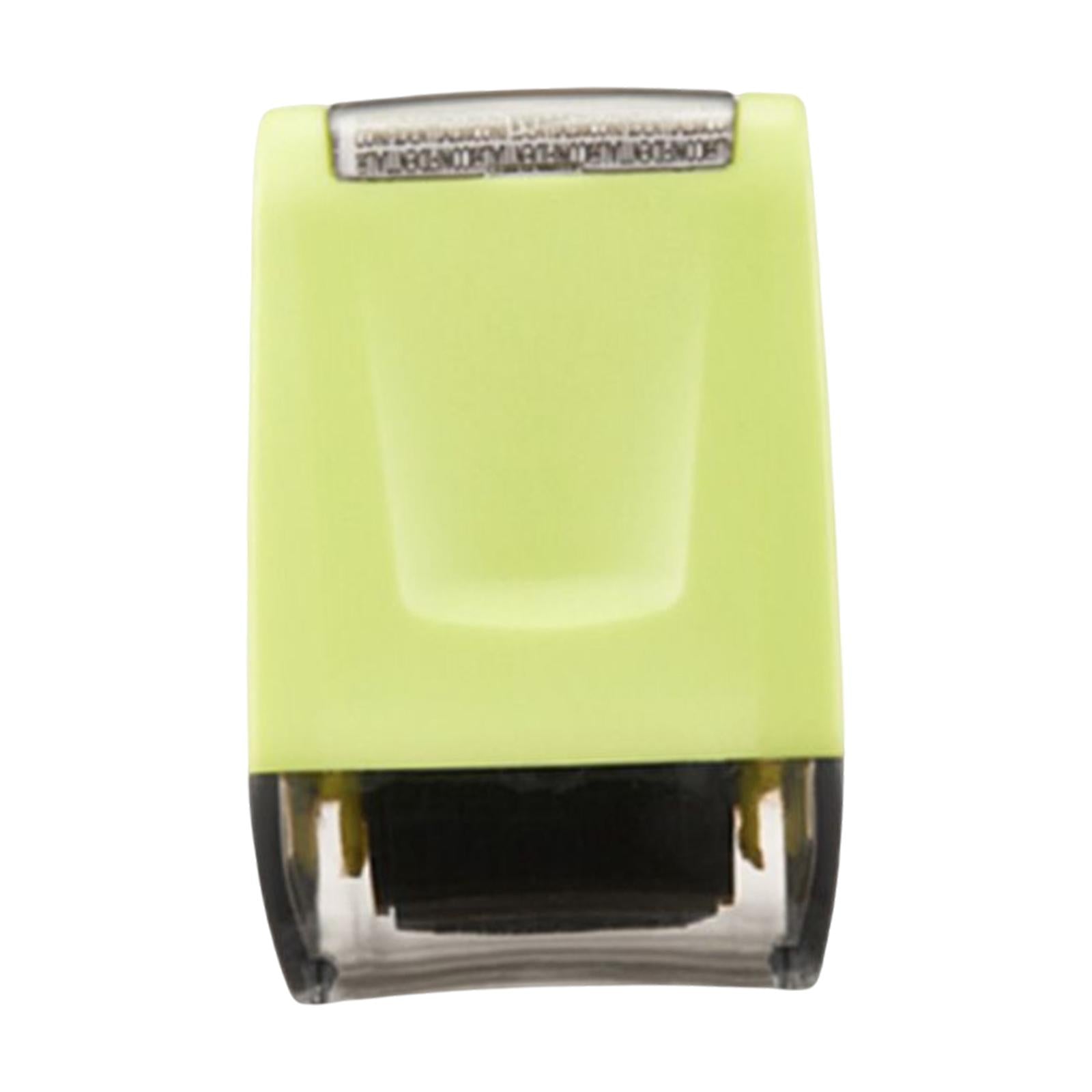 Identity Protection Roller Stamp Refillable Privacy Roller for Messy Code Green