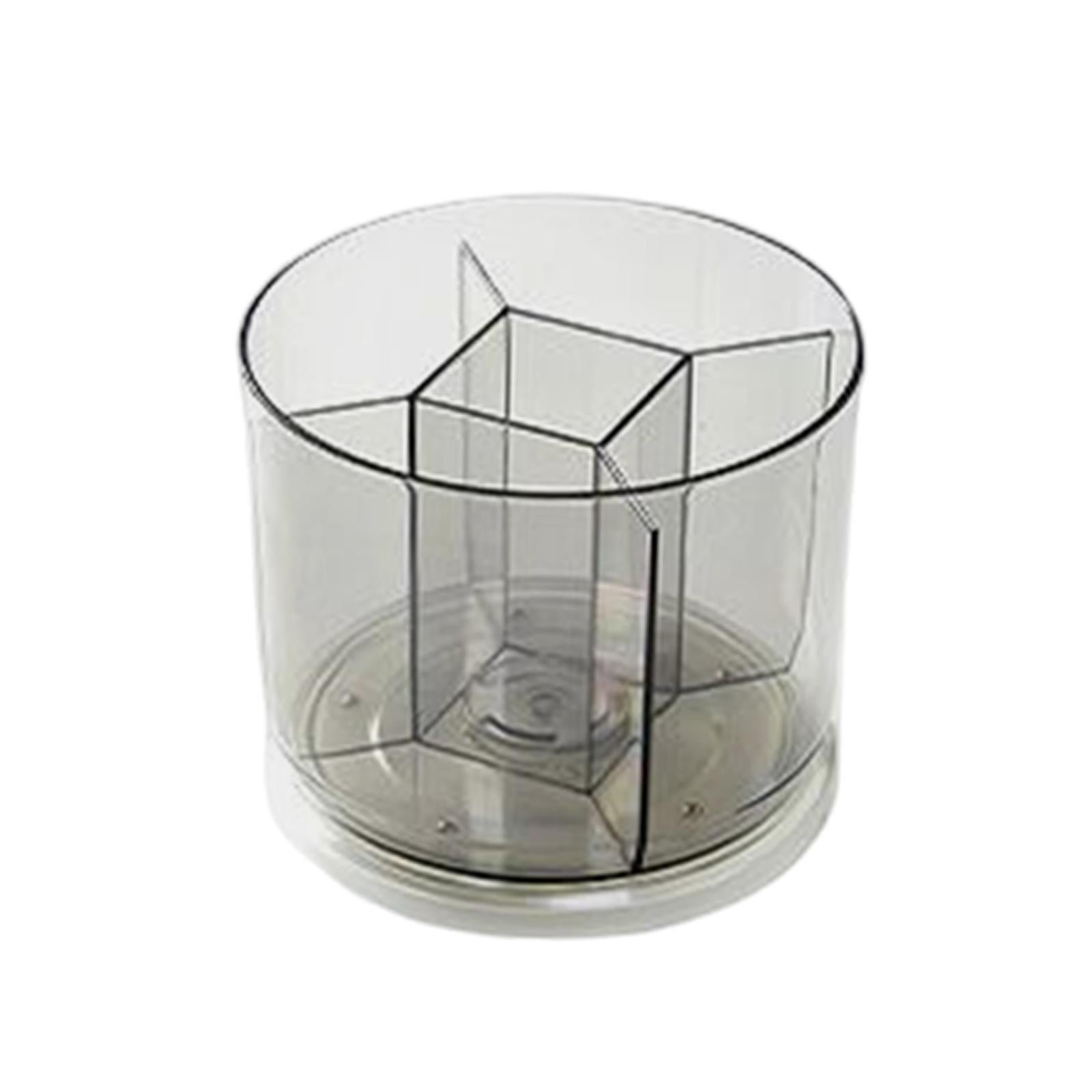 Makeup Brushes Holder Container Storage Box for Office Countertop Eyeliners Grey