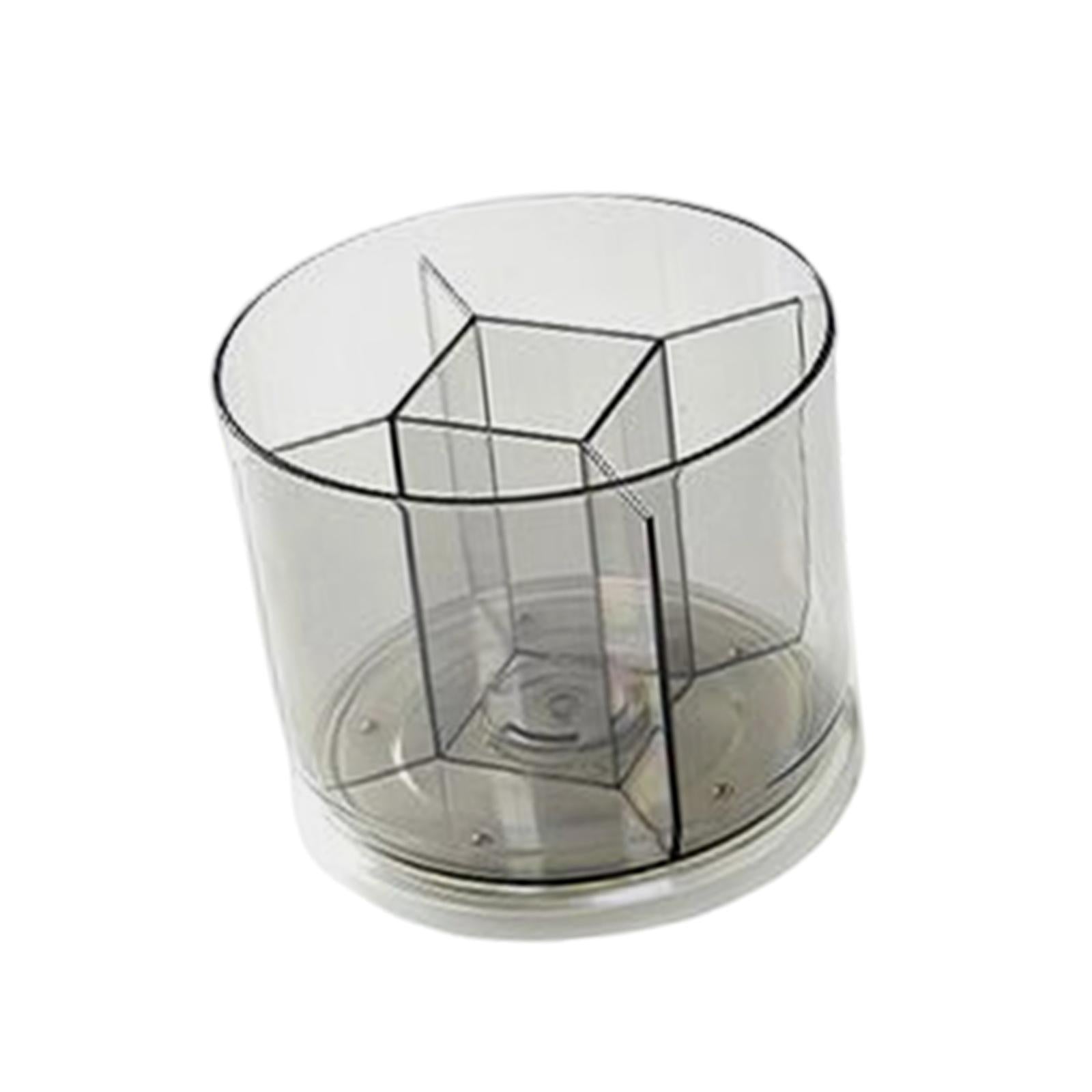 Makeup Brushes Holder Container Storage Box for Office Countertop Eyeliners Grey