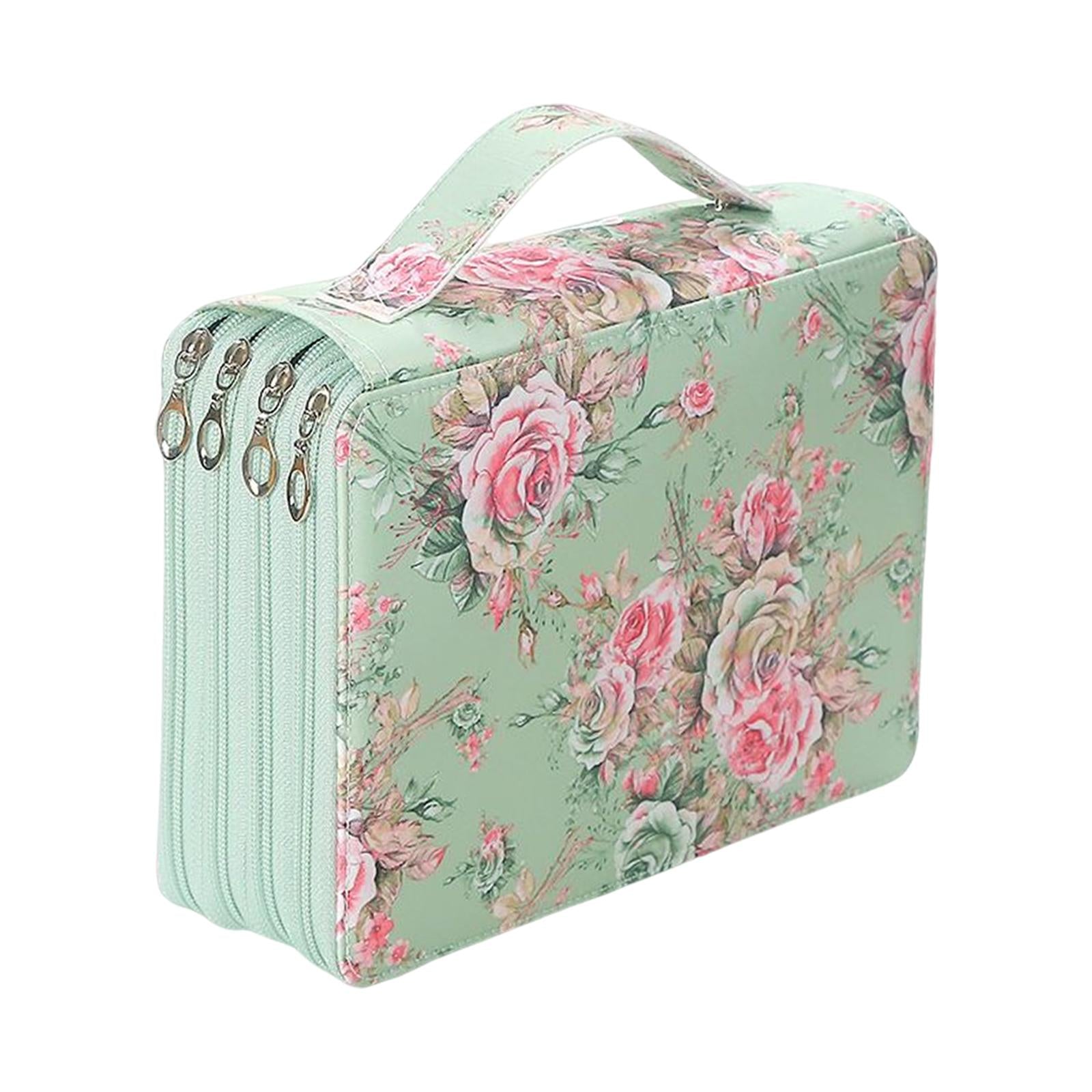 Pencil Case Storage Stationery Organizer Pen Bag Pouch for Pens Markers Green
