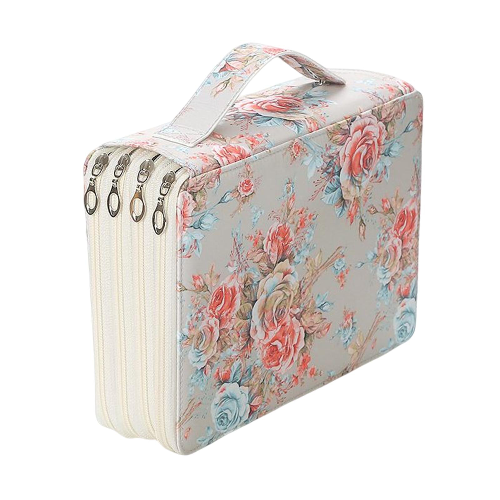 Pencil Case Storage Stationery Organizer Pen Bag Pouch for Pens Markers Beige