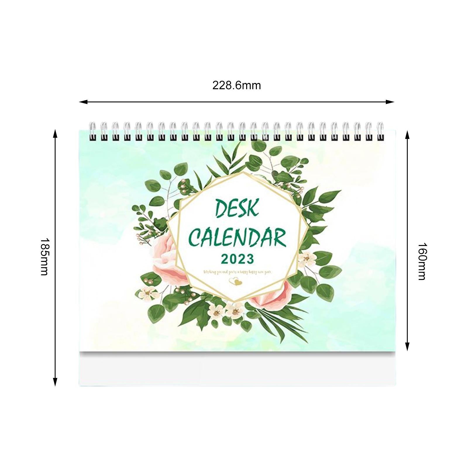 Mini Desk Calendar Monthly Schedule Planner Portable Planner for Tasks E
