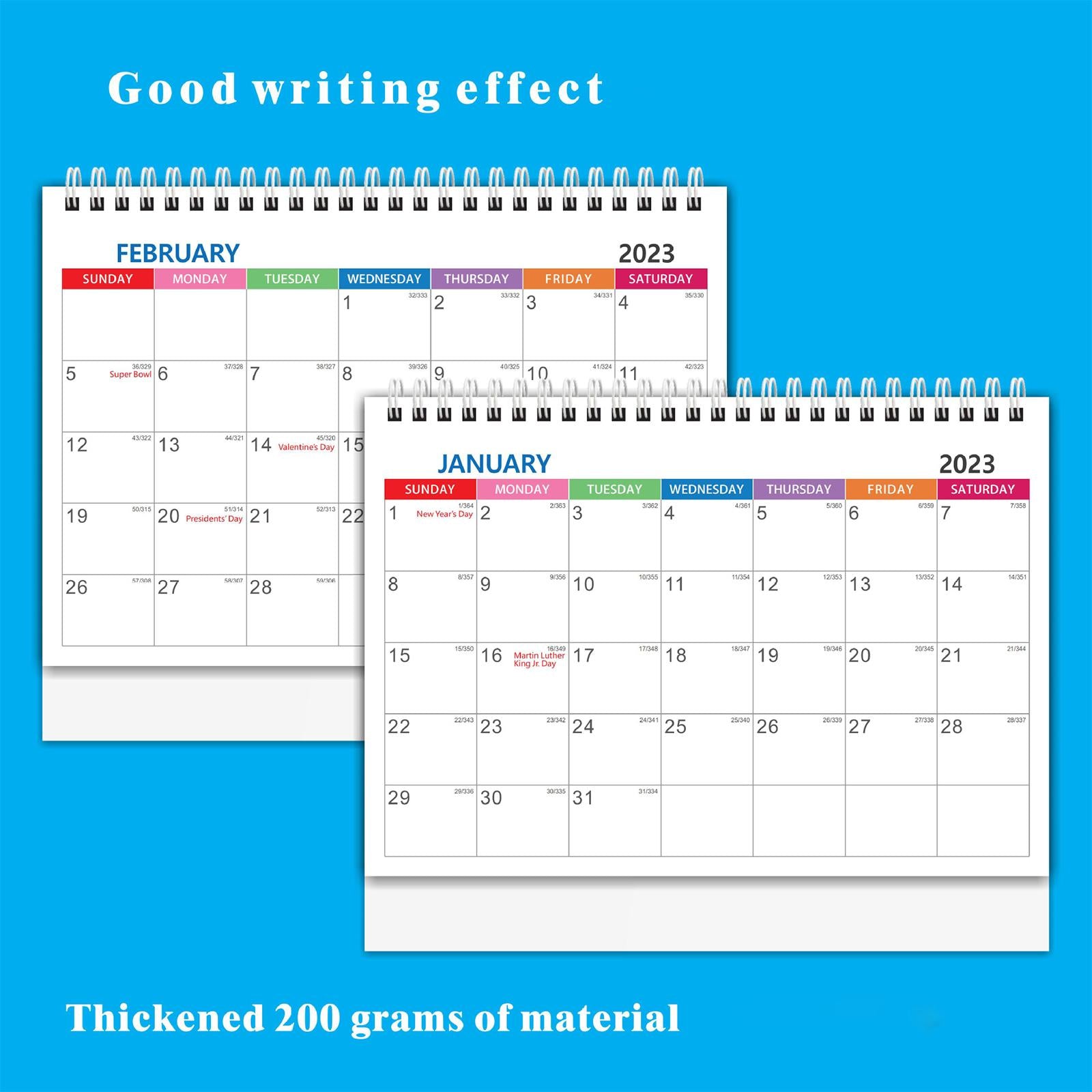 Mini Desk Calendar Monthly Schedule Planner Portable Planner for Tasks G