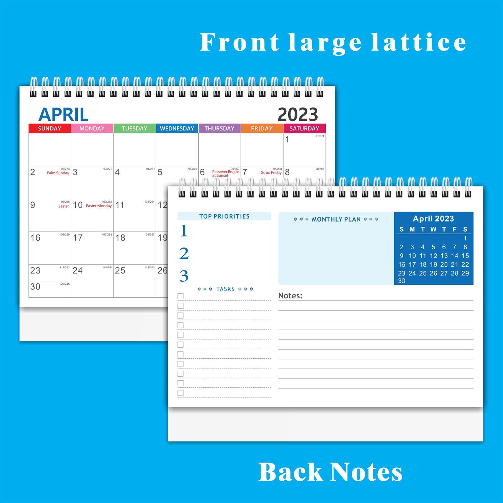 Mini Desk Calendar Monthly Schedule Planner Portable Planner for Tasks G