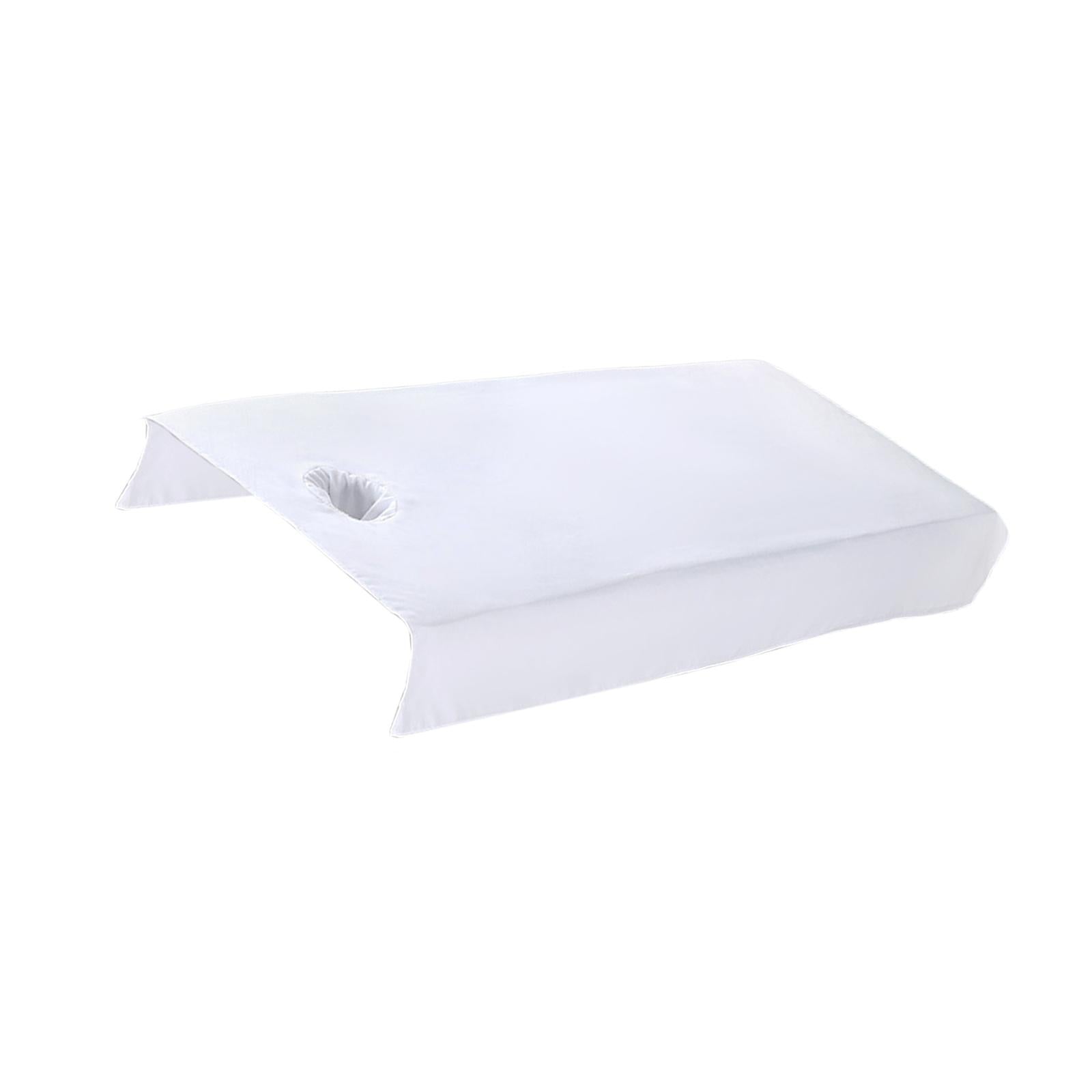 SPA Massage Bed Cover Sheet Protector with Face Hole 80x200cm Machine Wash White