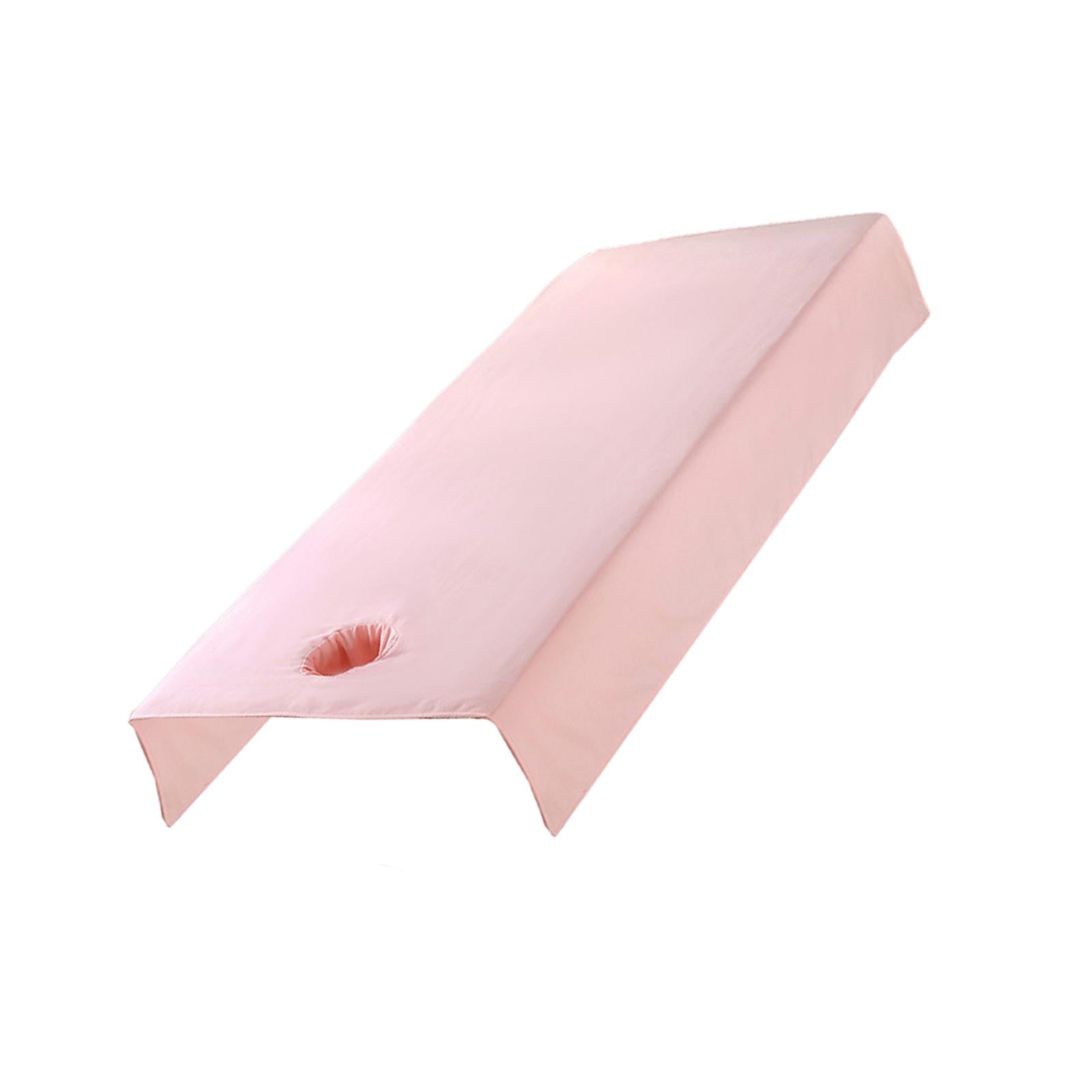 SPA Massage Bed Cover Sheet Protector with Face Hole 80x200cm Machine Wash Pink