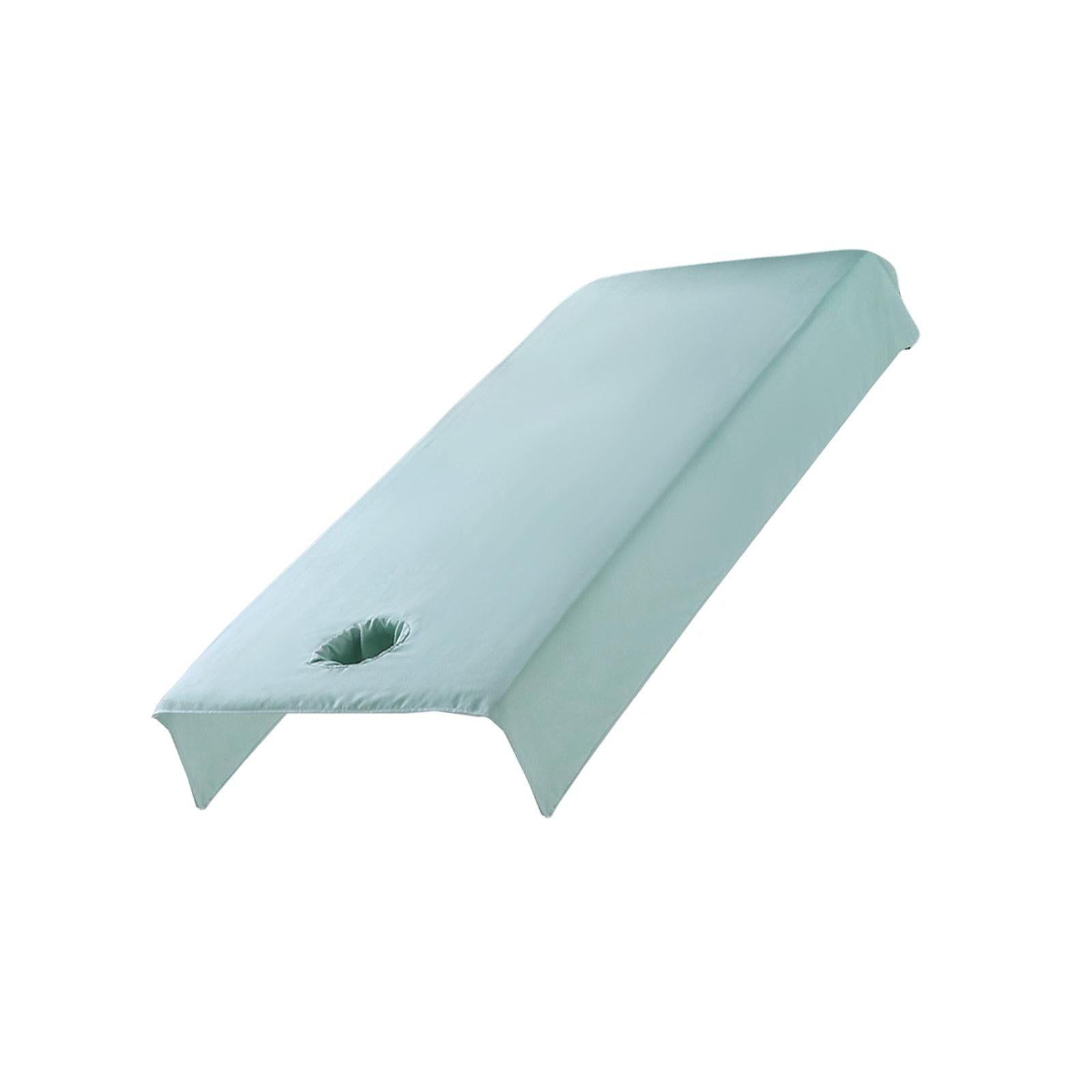 SPA Massage Bed Cover Sheet Protector with Face Hole 80x200cm Machine Wash Green