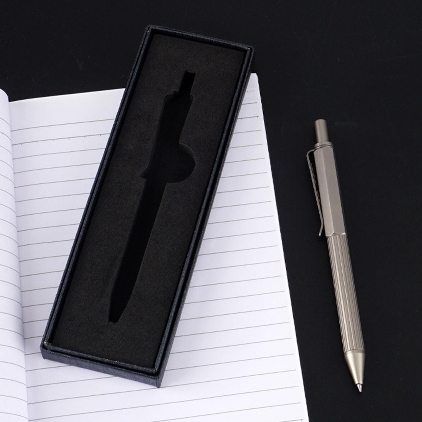 Retractable Ballpoint Pen Titanium Alloy Ball Pen Accs for Writing School