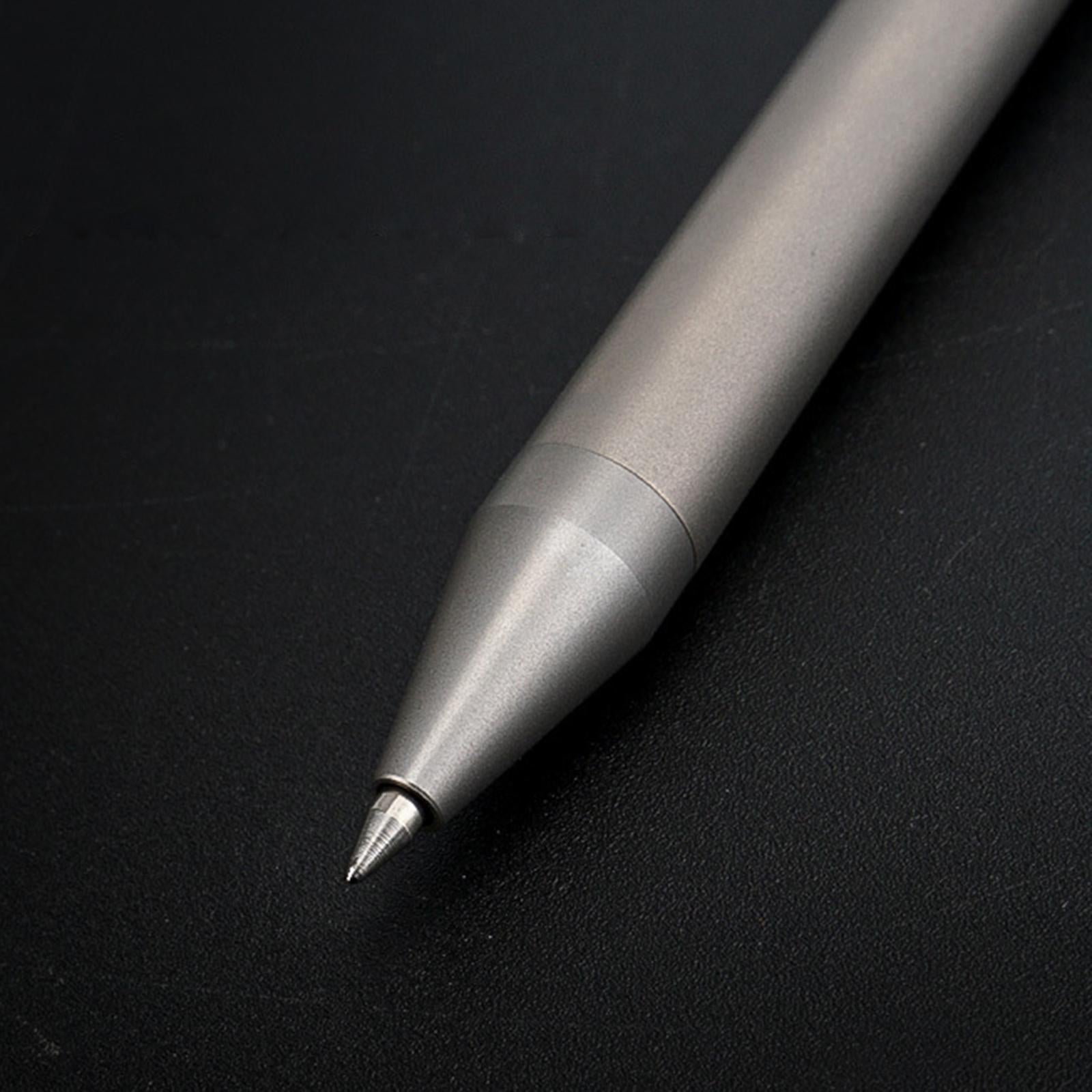 Retractable Ballpoint Pen Titanium Alloy Gift Ball Pen for Women Men School A