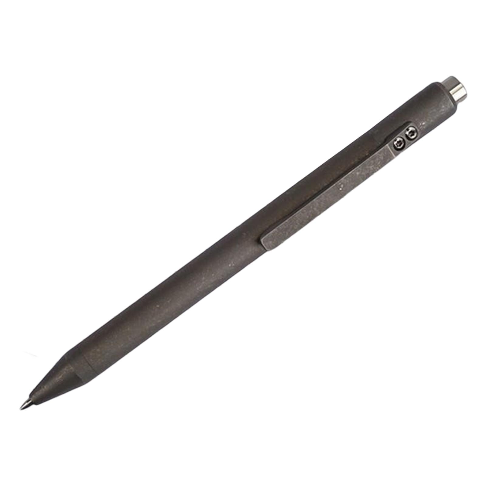 Retractable Ballpoint Pen Titanium Alloy Gift Ball Pen for Women Men School C