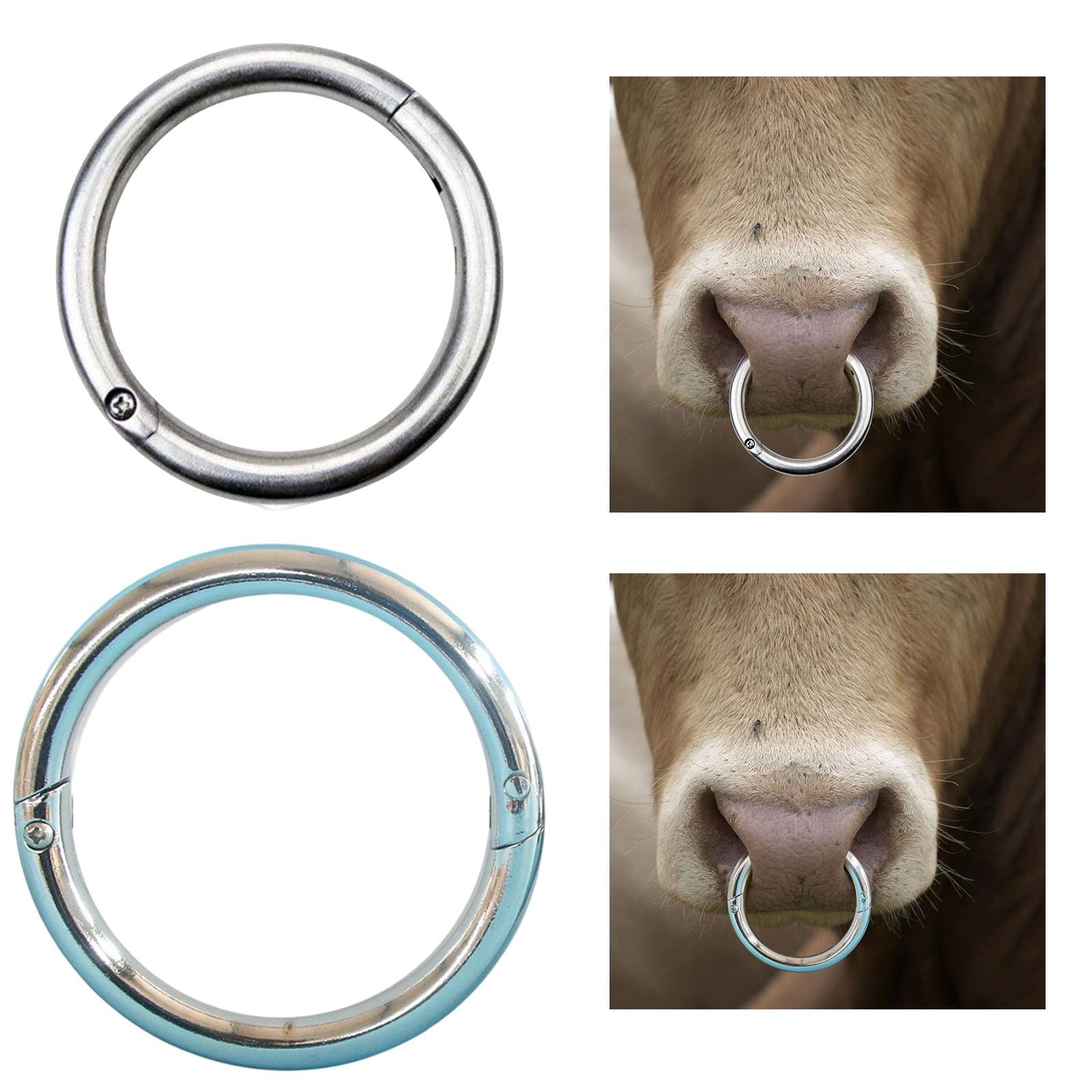 Multifunction Cattle Nose Ring Durable Nose Circle Easy to Use for Supplies L