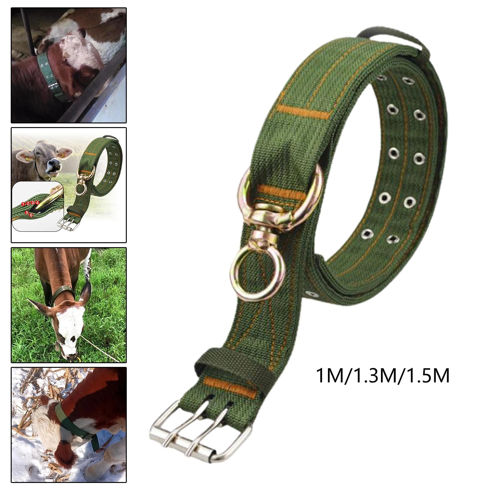 Thickened Cow Neck Collar Adjustable Farm Animals Selection for Farm Hunting 100cm