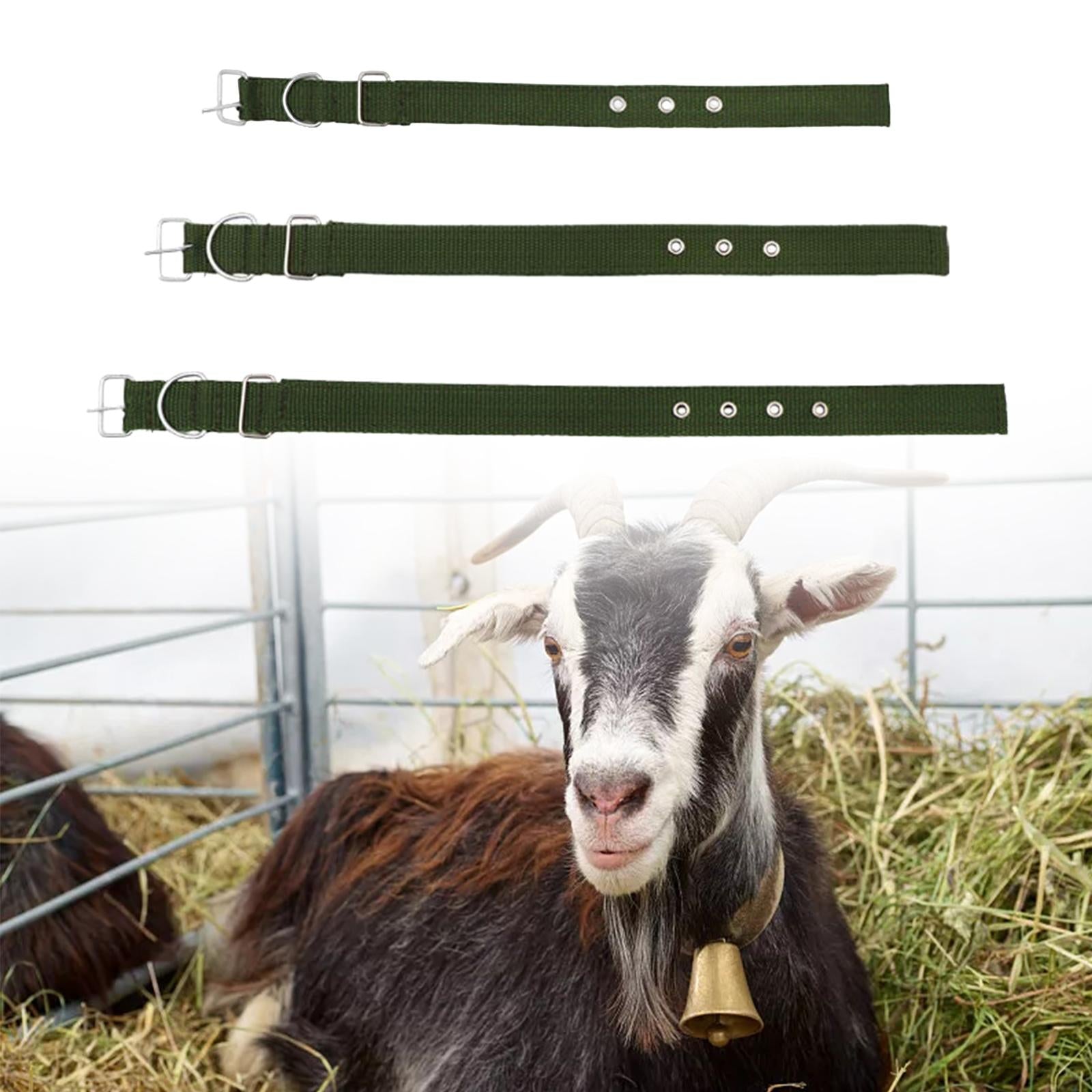Portable Cow Neck Strap Thicken Sturdy Canvas for Farm Animal Sheep Horse 14.56in