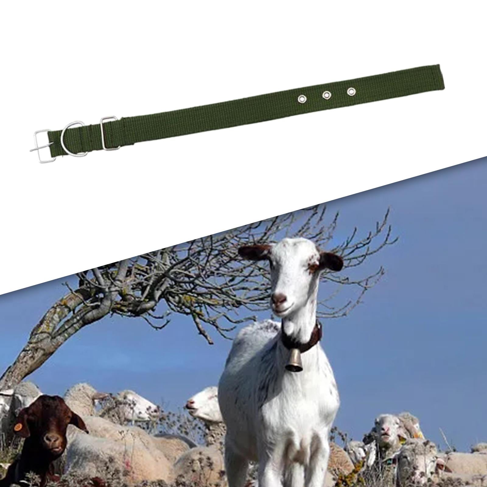 Portable Cow Neck Strap Thicken Sturdy Canvas for Farm Animal Sheep Horse 17.32in