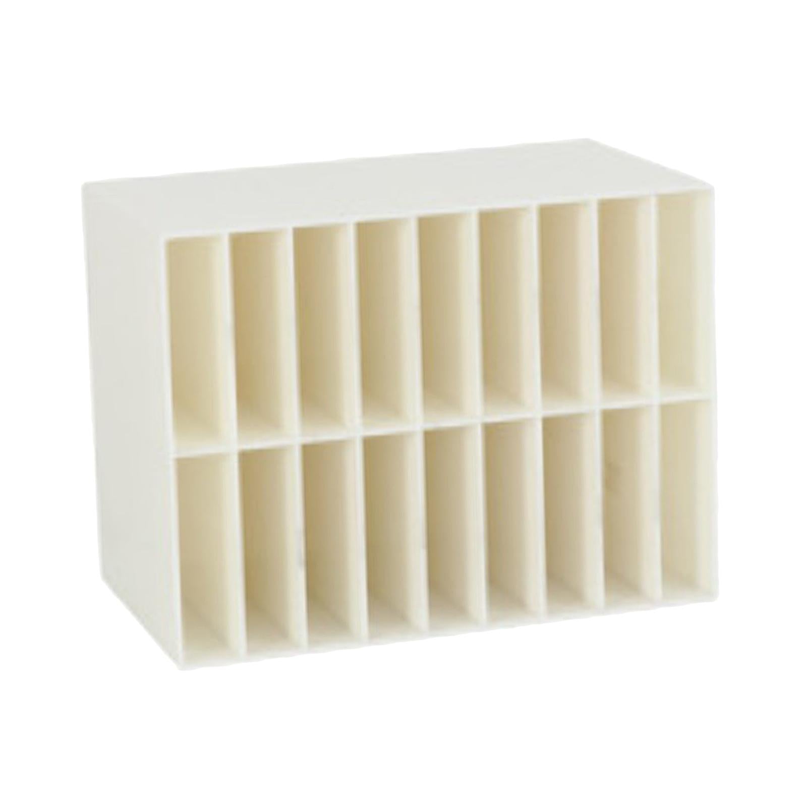 Multifunctional Marker Holder 18 Compartments for Vanity Countertop Bedroom White