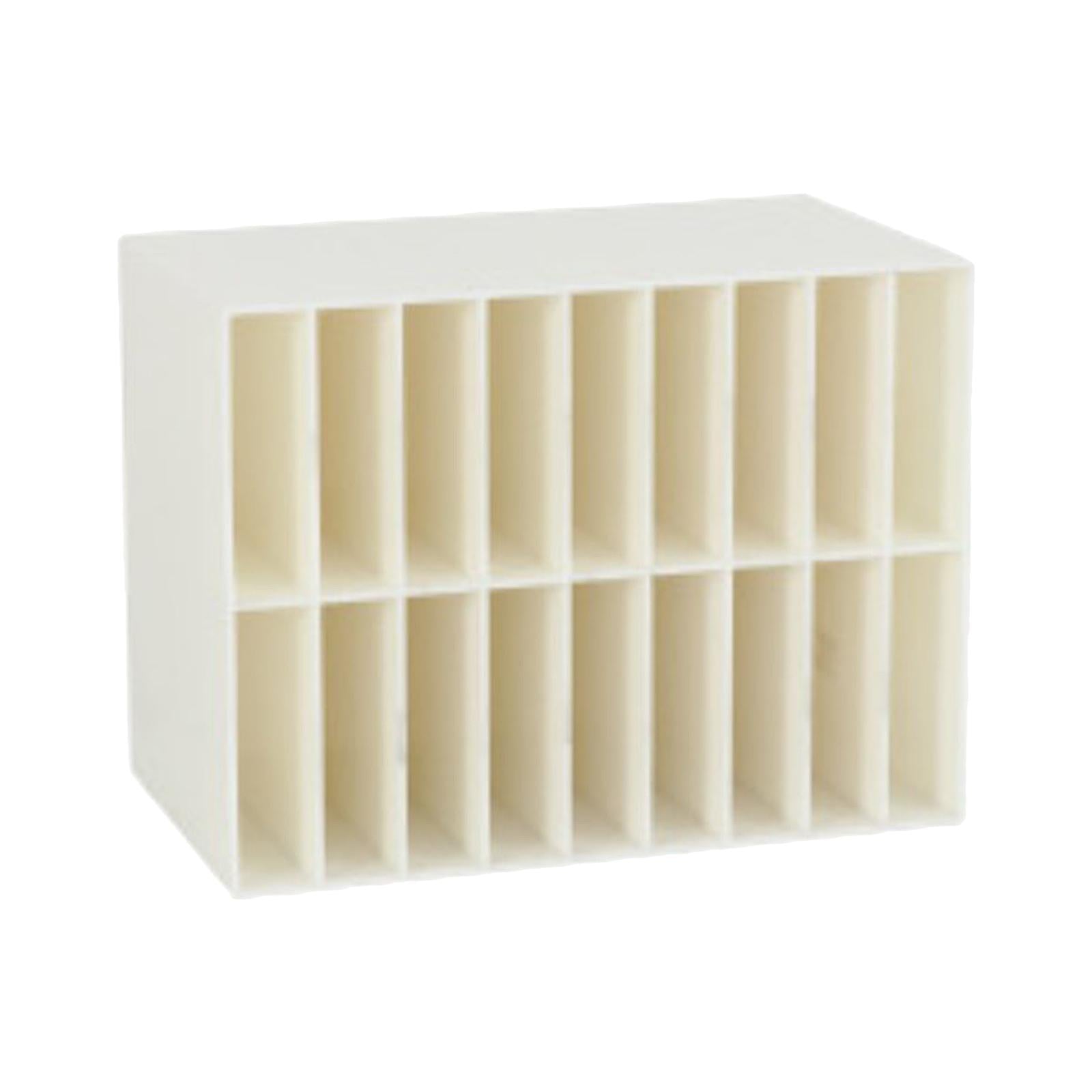 Multifunctional Marker Holder 18 Compartments for Vanity Countertop Bedroom White