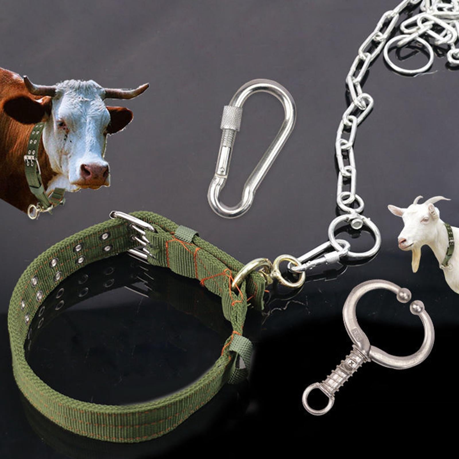 Multifunction Cow Collar Oxford Cloth Adjustable Thicken for Sheep Cow 80cm
