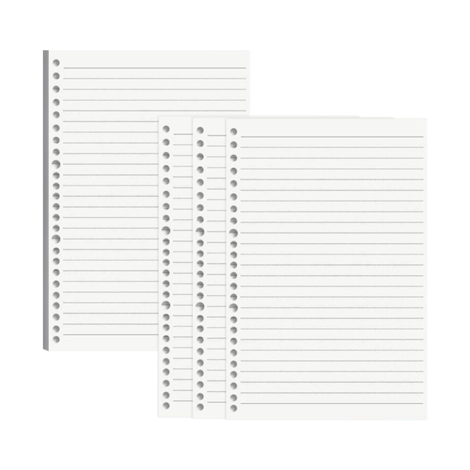 Refill Paper 60 Sheets Accessories Detachable for Binder Organizer Journals B5 Lined