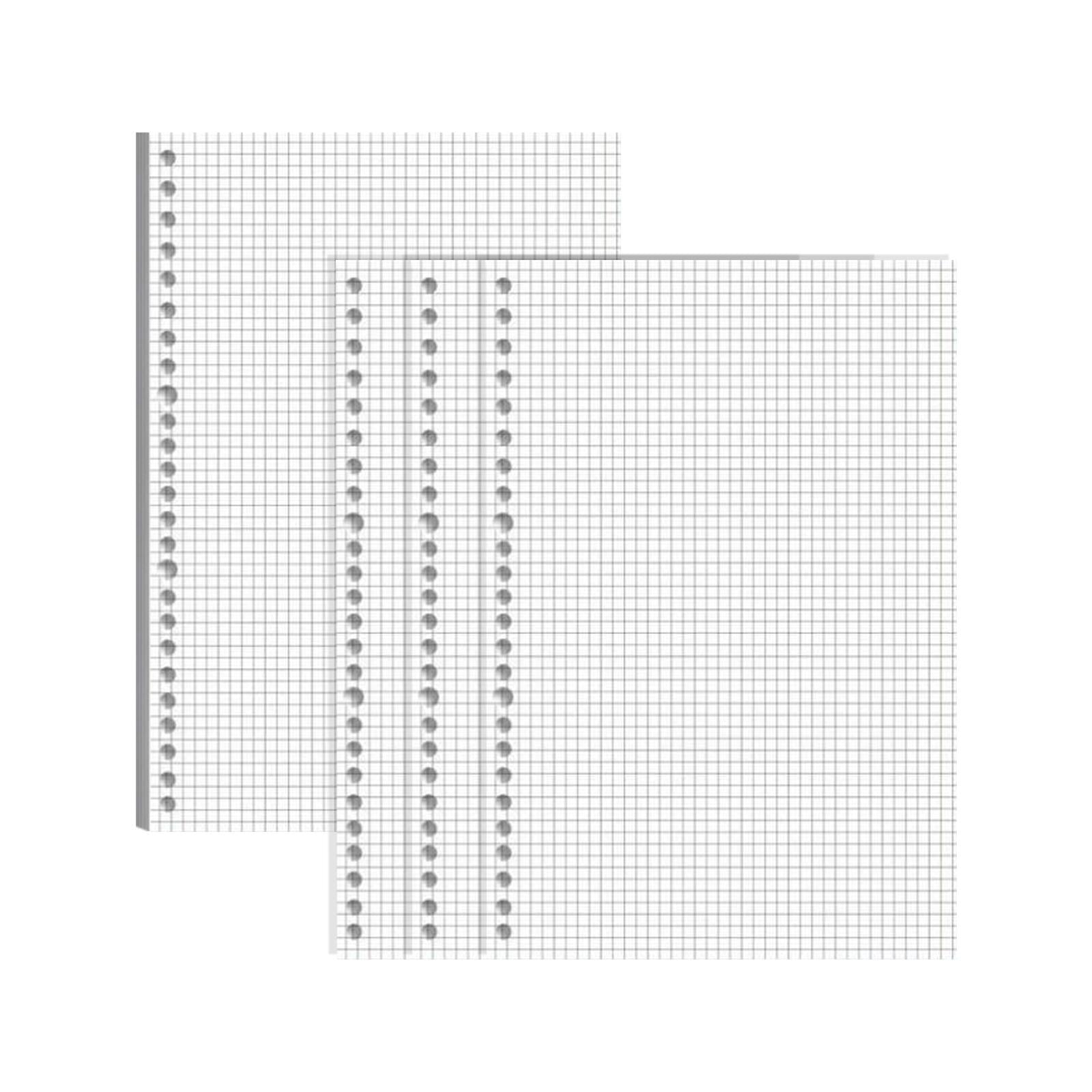 Refill Paper 60 Sheets Accessories Detachable for Binder Organizer Journals B5 Grid