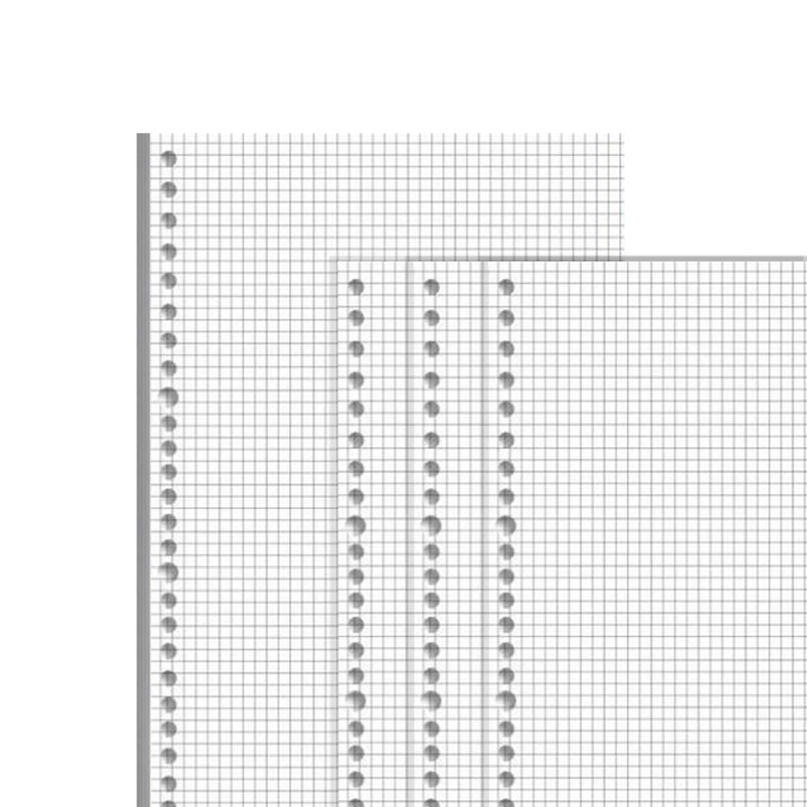 Refill Paper 60 Sheets Accessories Detachable for Binder Organizer Journals B5 Grid
