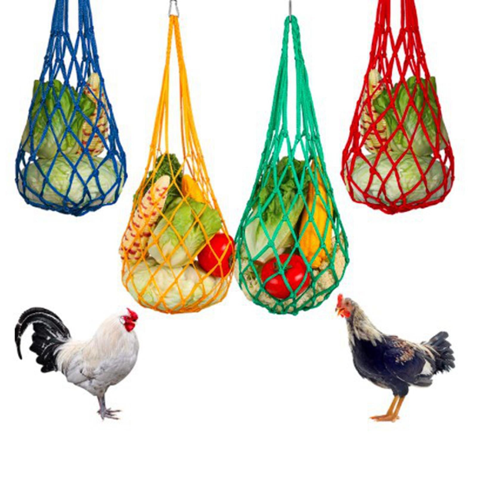 Vegetable Feeder String Bag Coop Toy Feeding Net Bag Chicken Accessories Net Bag