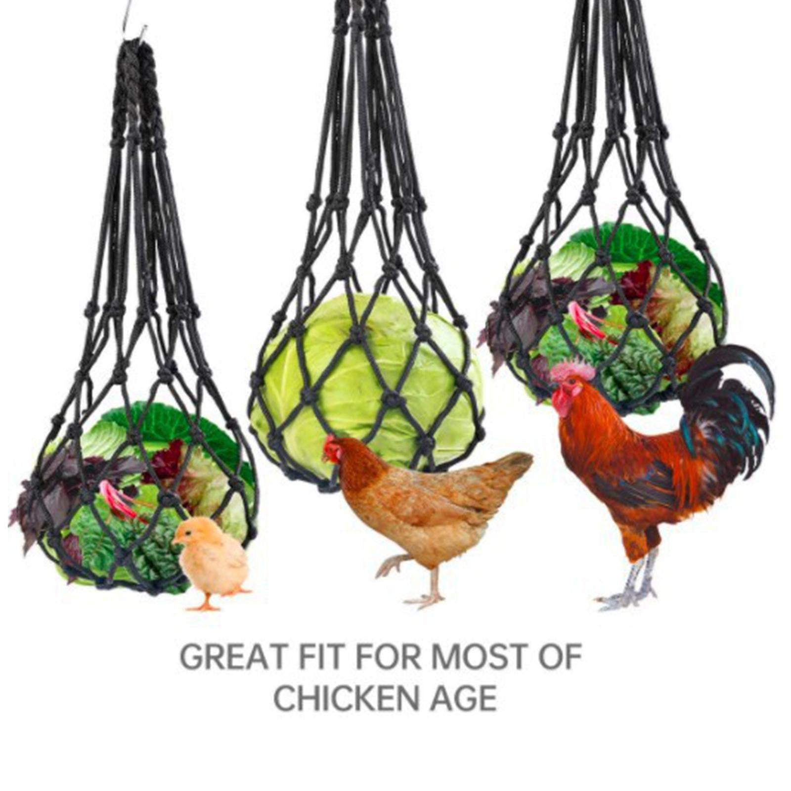 Vegetable Feeder String Bag Coop Toy Feeding Net Bag Chicken Accessories Net Bag