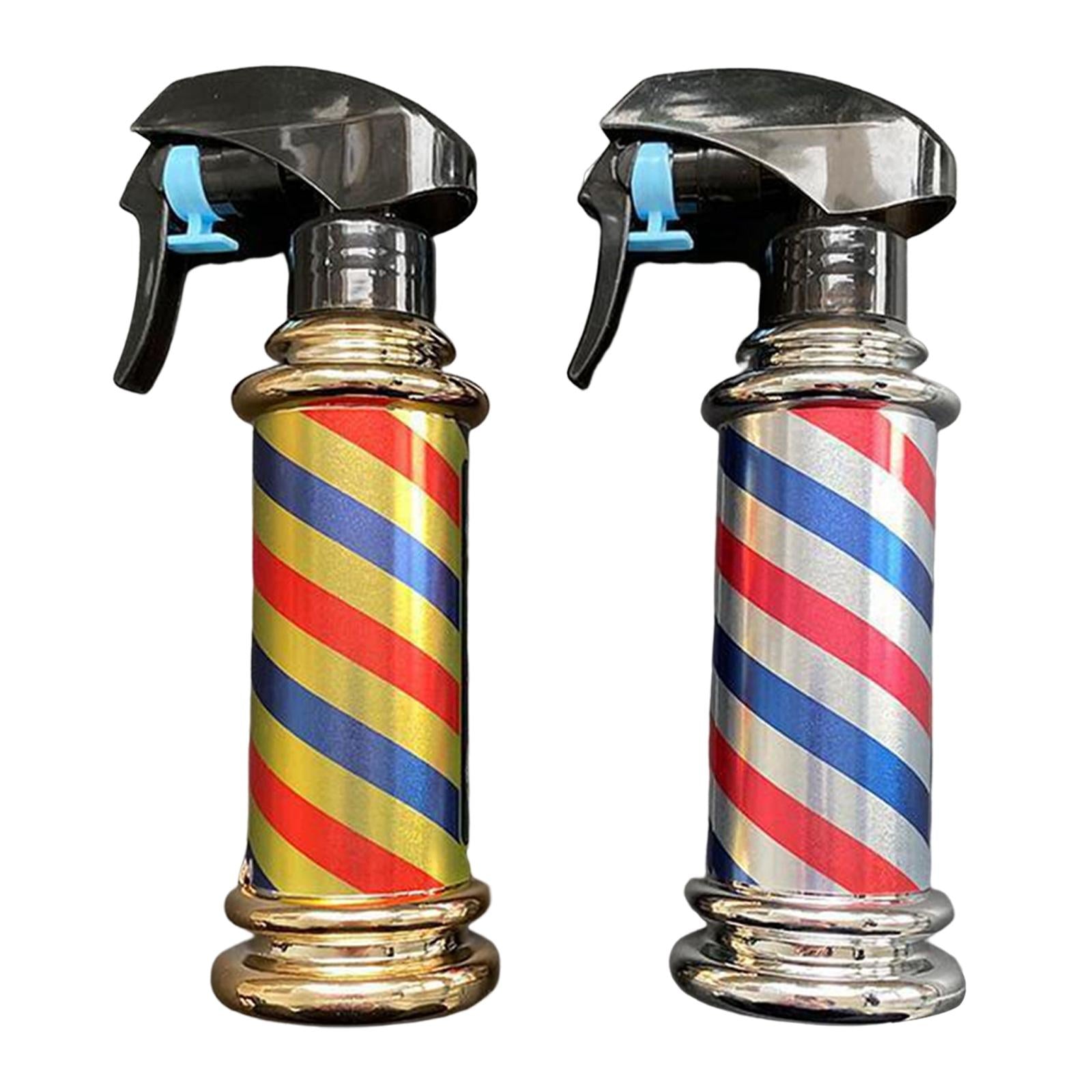 Multifunctional Barber Spray Bottle Retro Stripes for Salon Barber Studio Grey