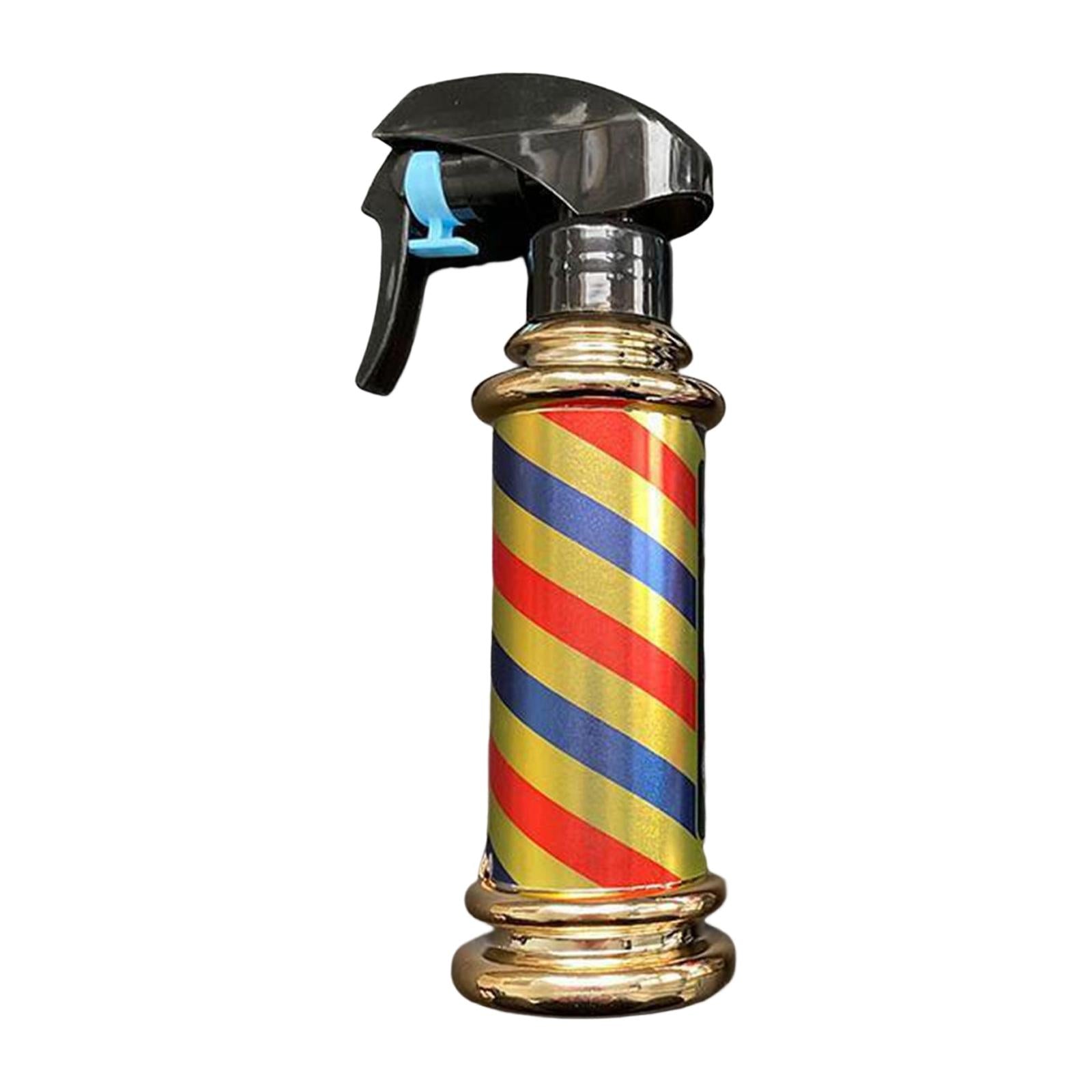 Multifunctional Barber Spray Bottle Retro Stripes for Salon Barber Studio Golden