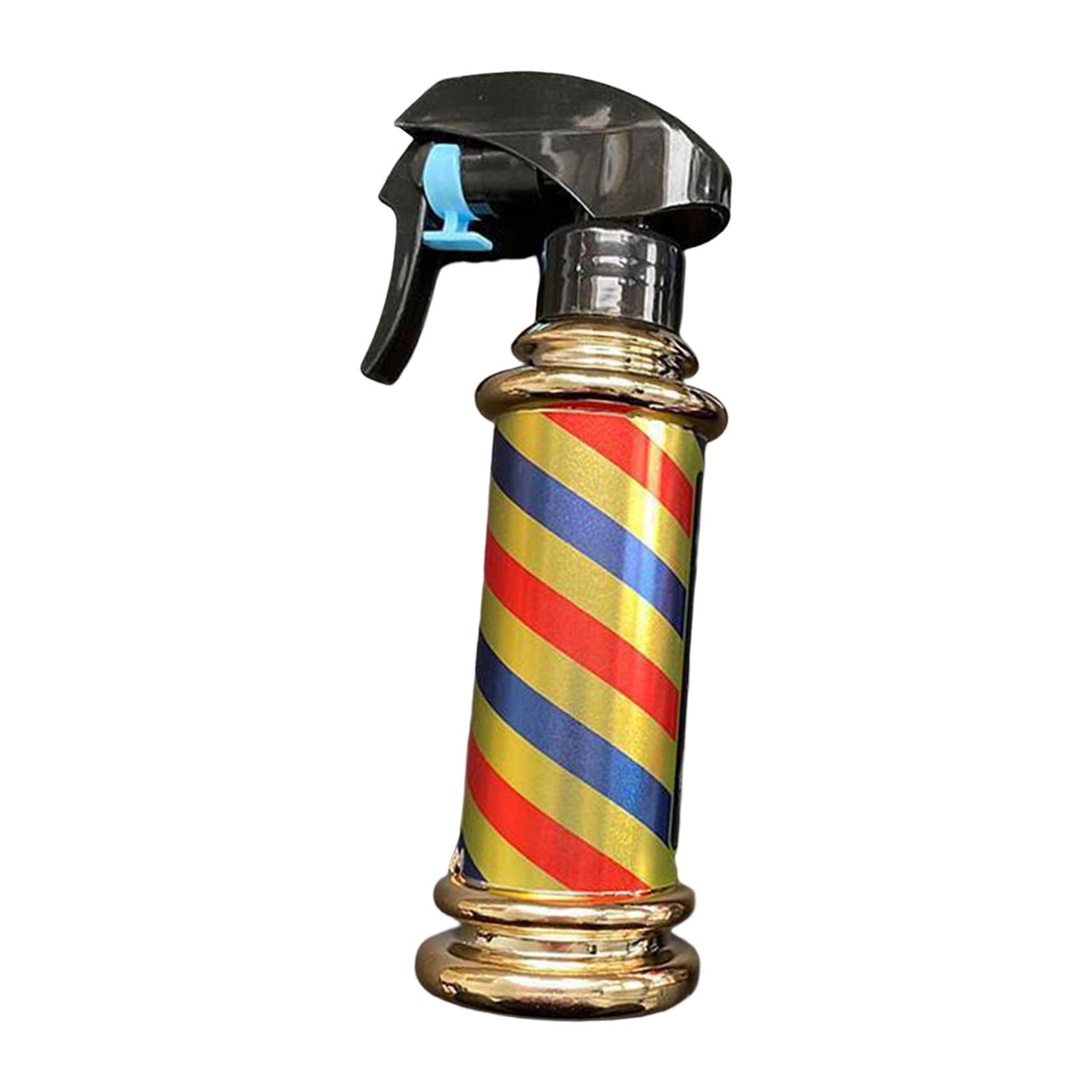 Multifunctional Barber Spray Bottle Retro Stripes for Salon Barber Studio Golden