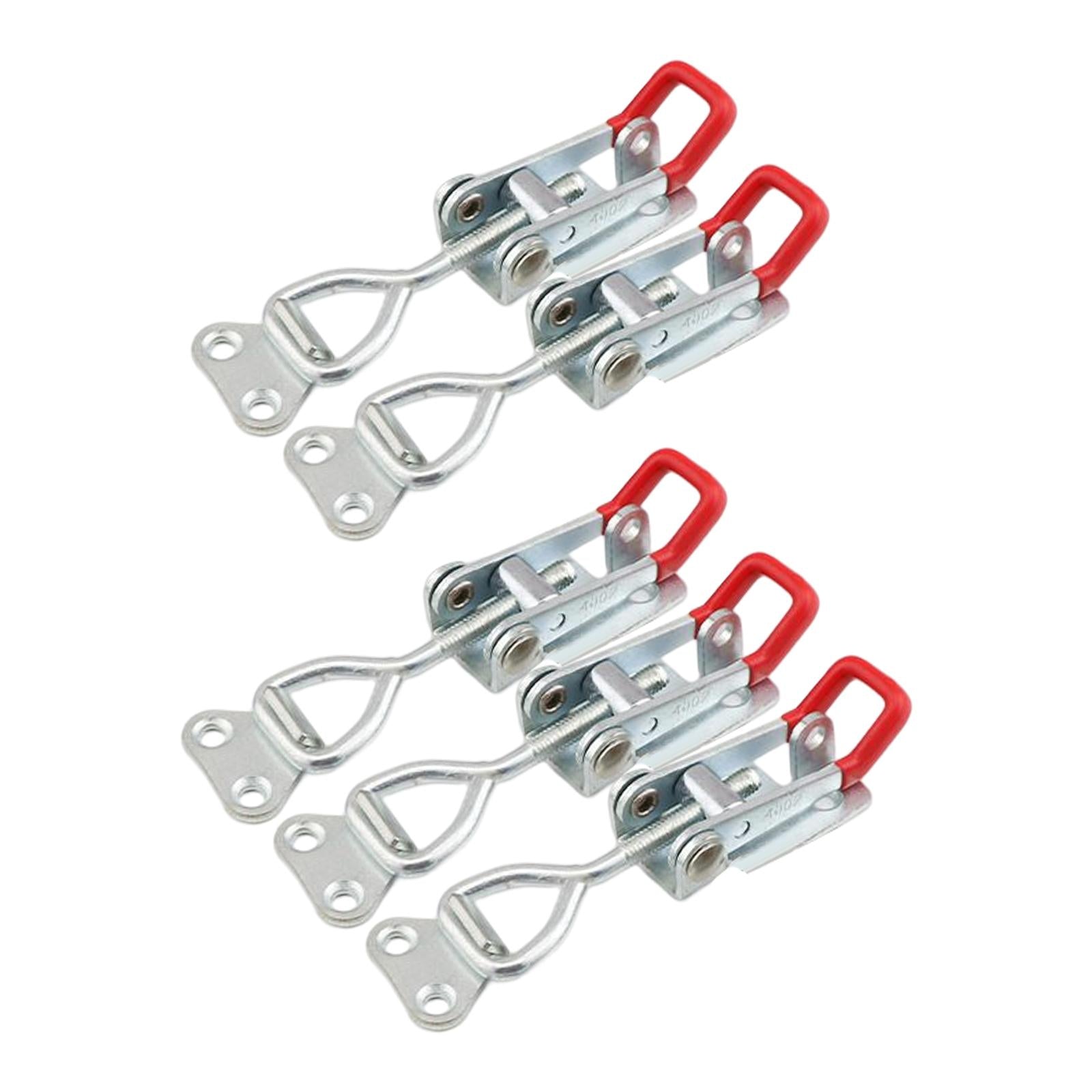5 Pieces Push Pull Type Latch Clamp Iron Quick Release for Woodworking with keyhole