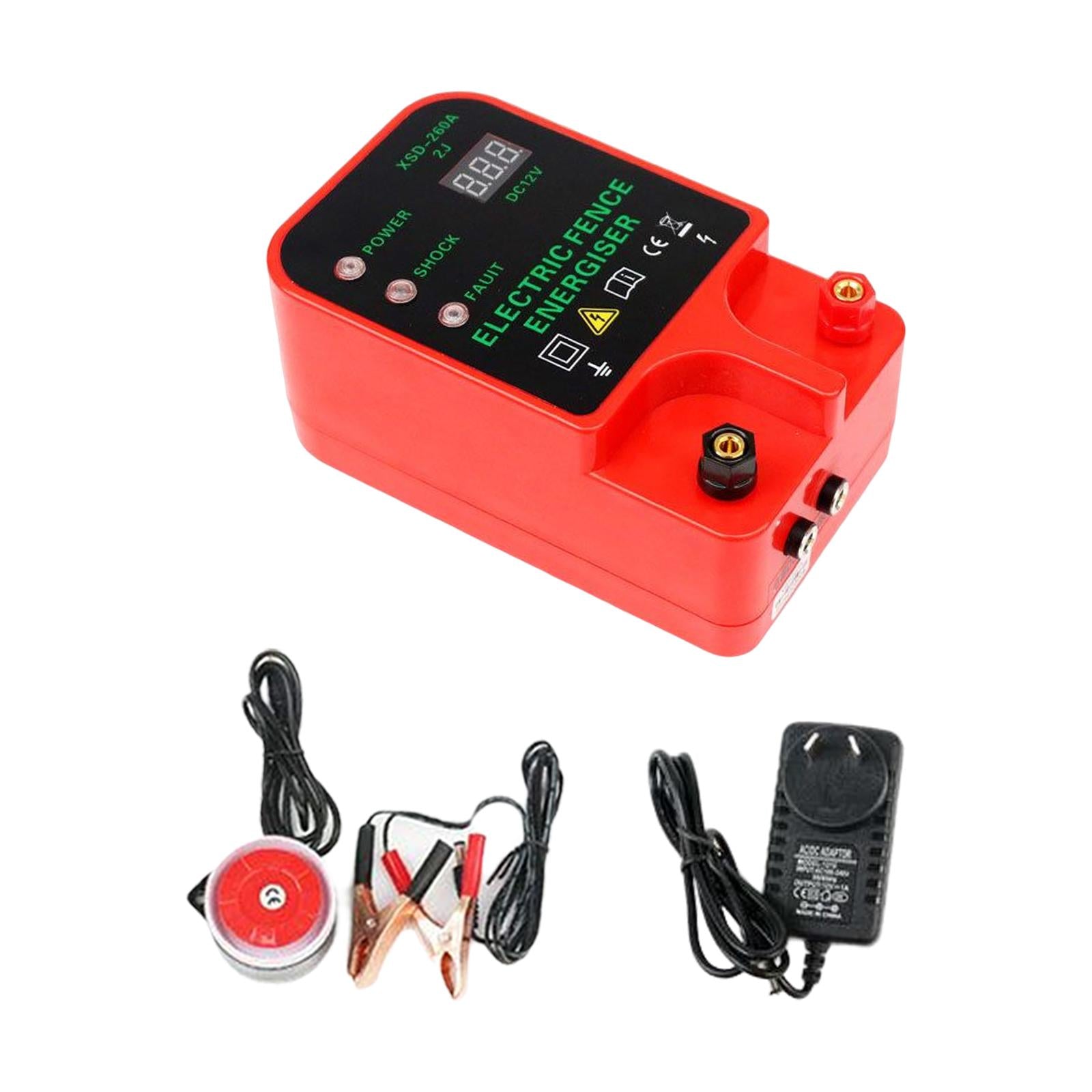 Electric Fence Energizer LCD Display High Voltage for Fence Poultry AU