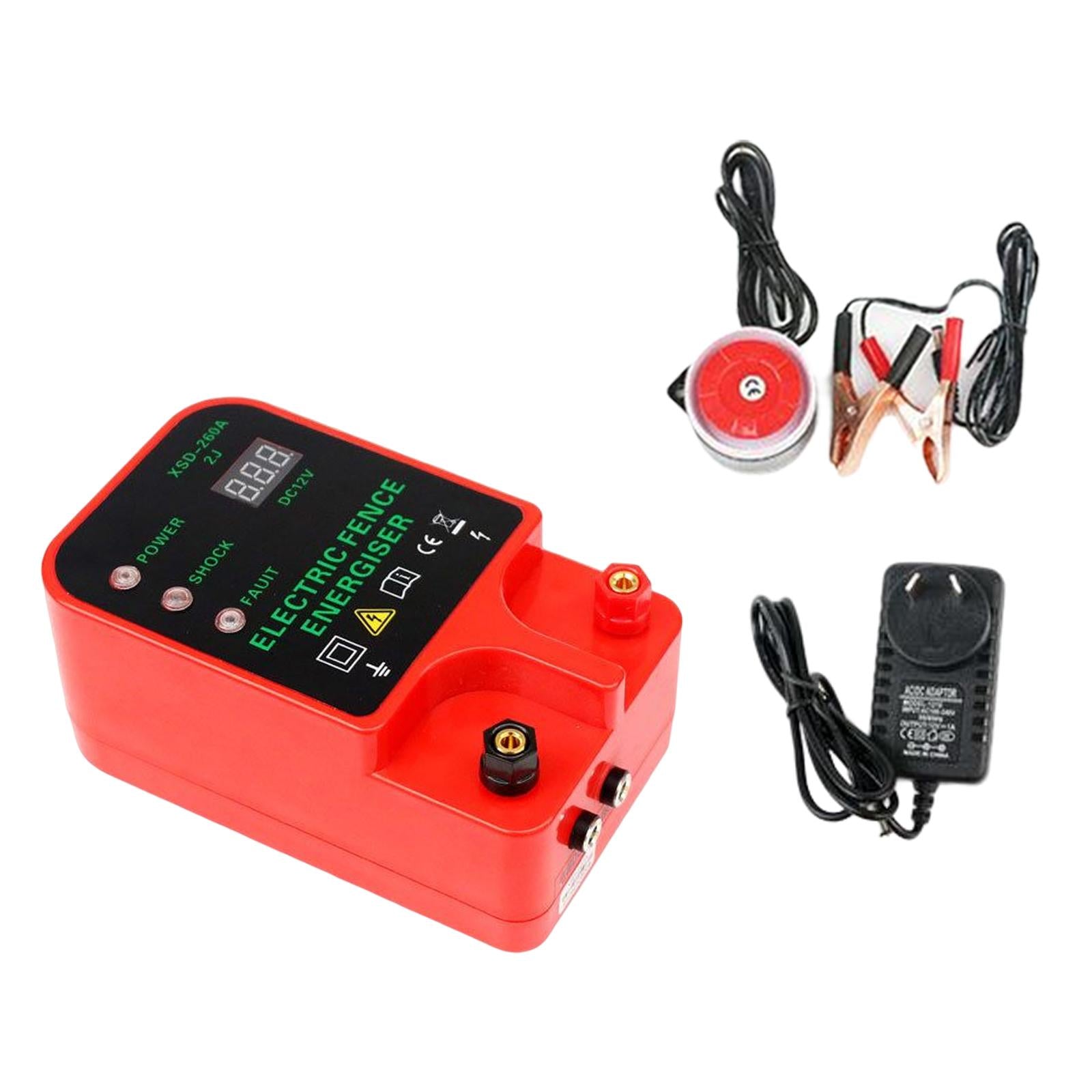 Electric Fence Energizer LCD Display High Voltage for Fence Poultry AU