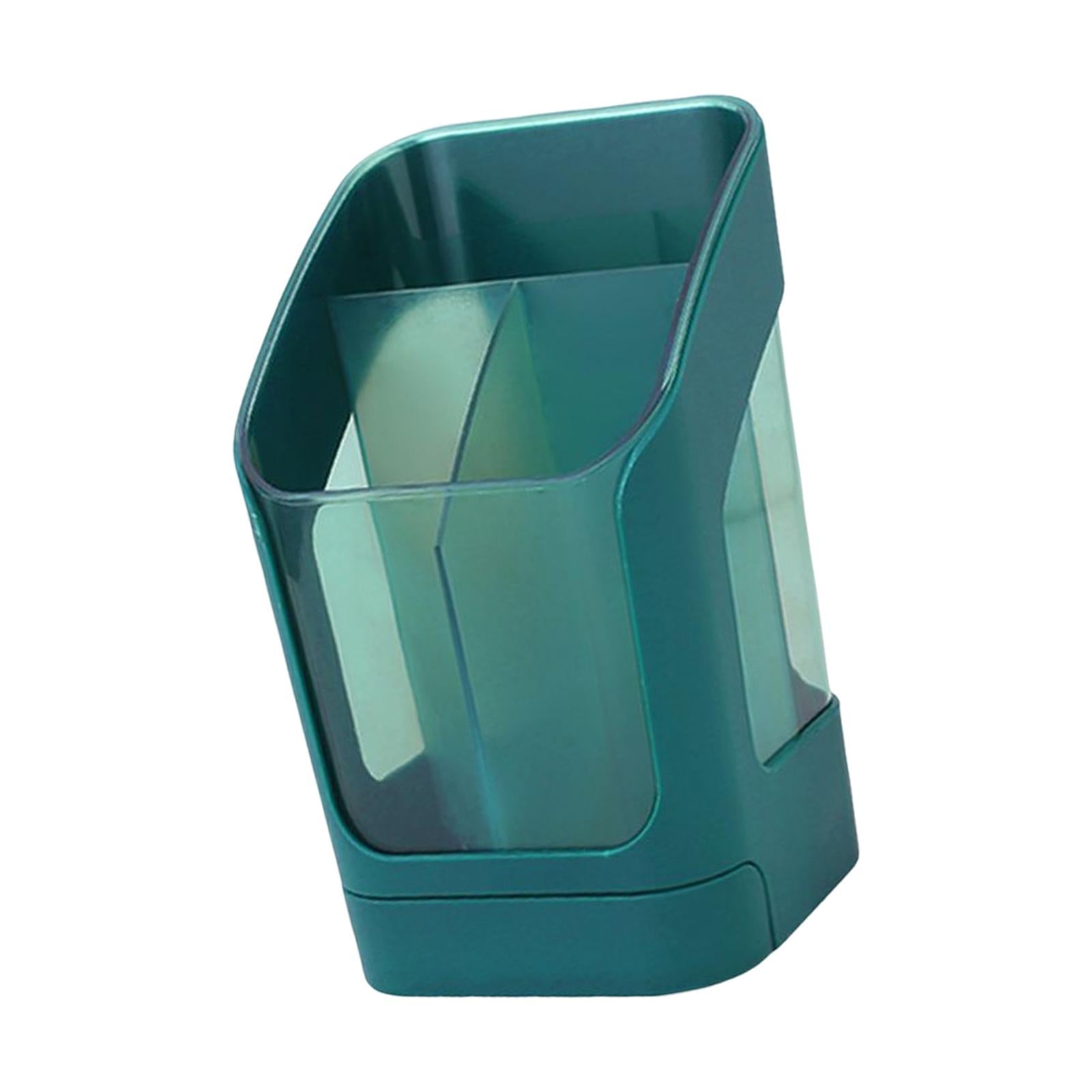 Desktop Organizer Divider Cosmetic Tools Holder Cup for Home Desk Vanity Green