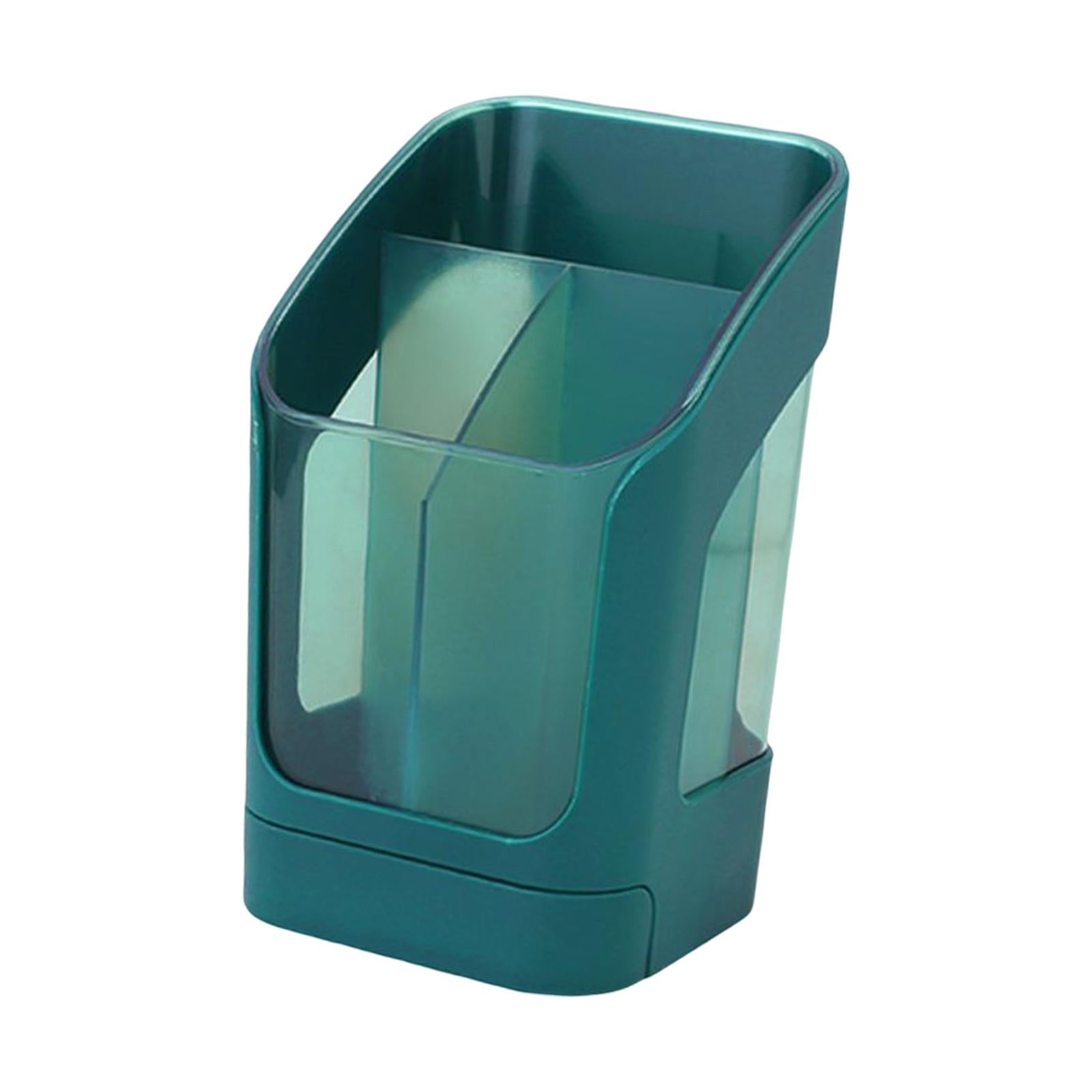 Desktop Organizer Divider Cosmetic Tools Holder Cup for Home Desk Vanity Green