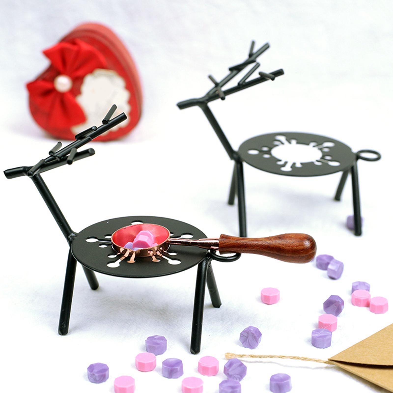 Metal Reindeer Tealight Candle Holders Durable Rustic Finish Accessories