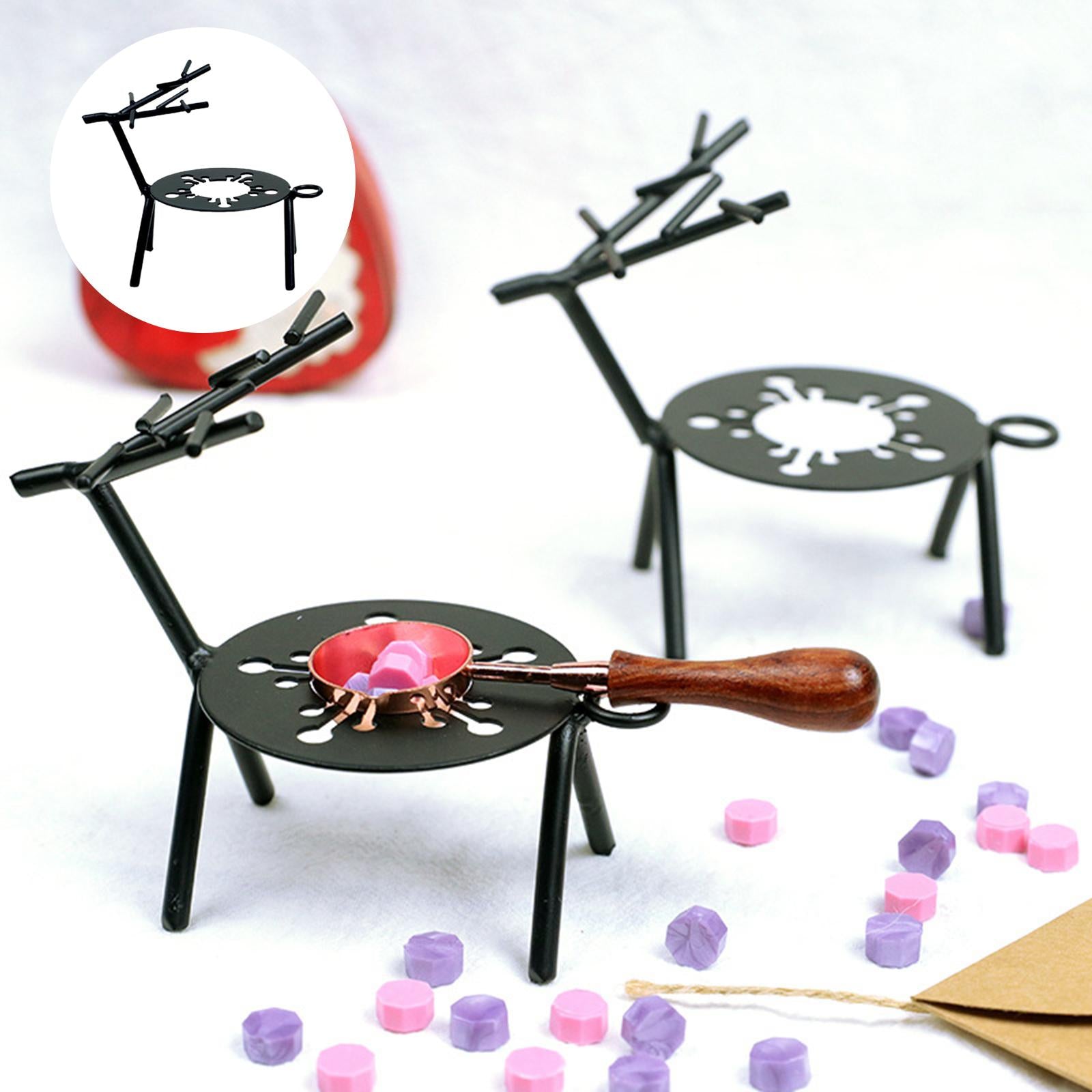 Metal Reindeer Tealight Candle Holders Durable Rustic Finish Accessories