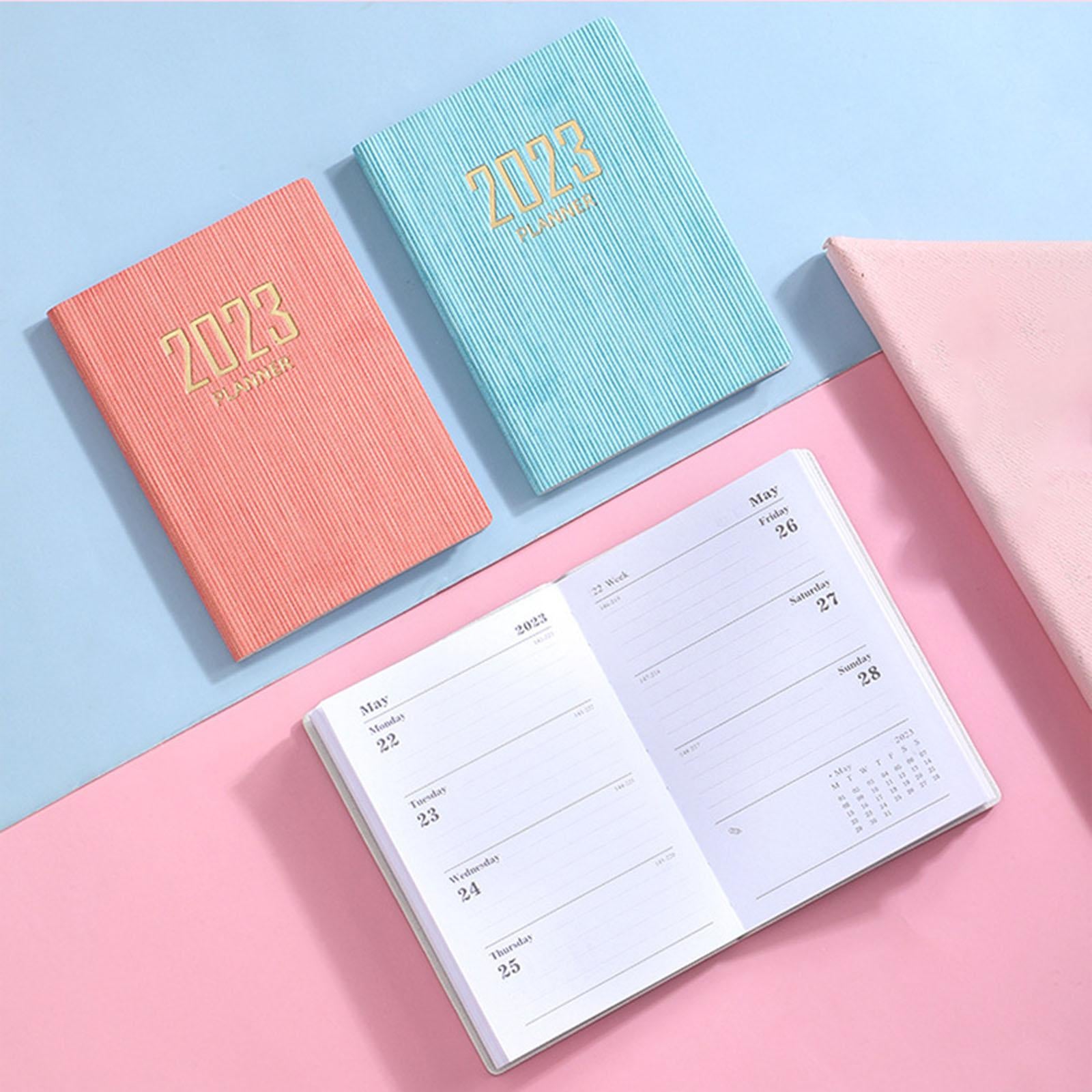 Monthly Planner 2023 Journal A7 Notebook Planner Notepads Project Planning Red